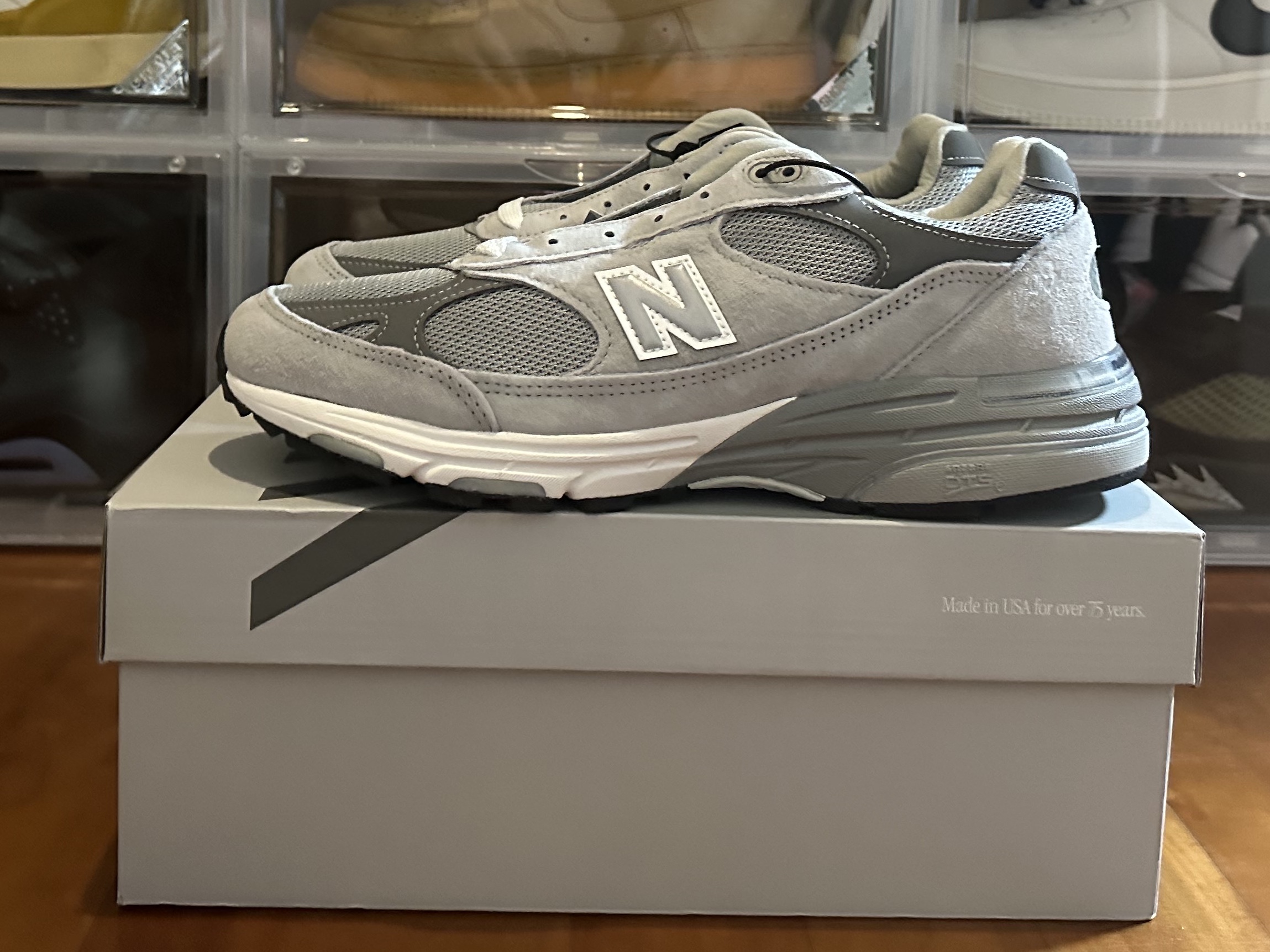 New Balance 993 Made in USA Grey - D Standard 착용 스타일