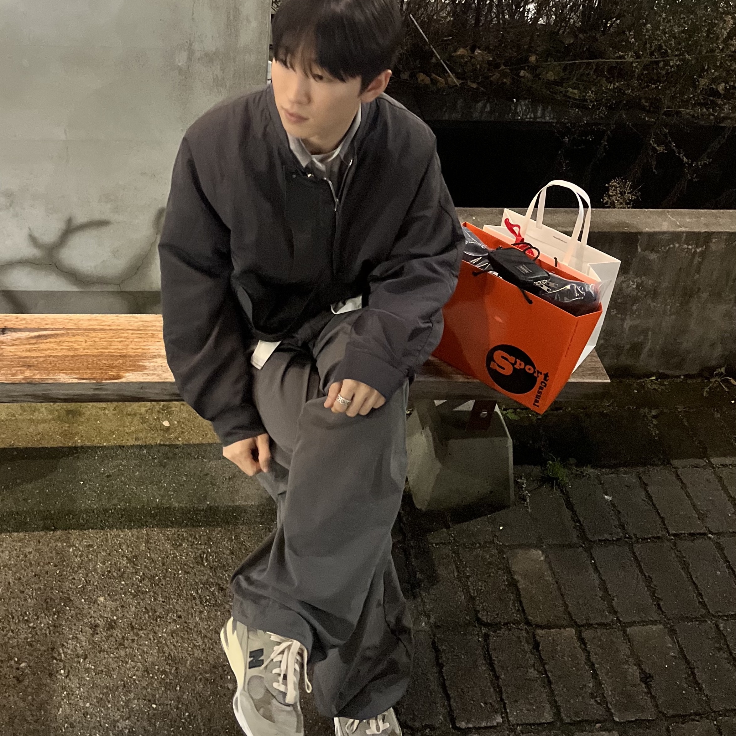 New Balance x JJJJound 991 Made in UK Grey 착용 스타일