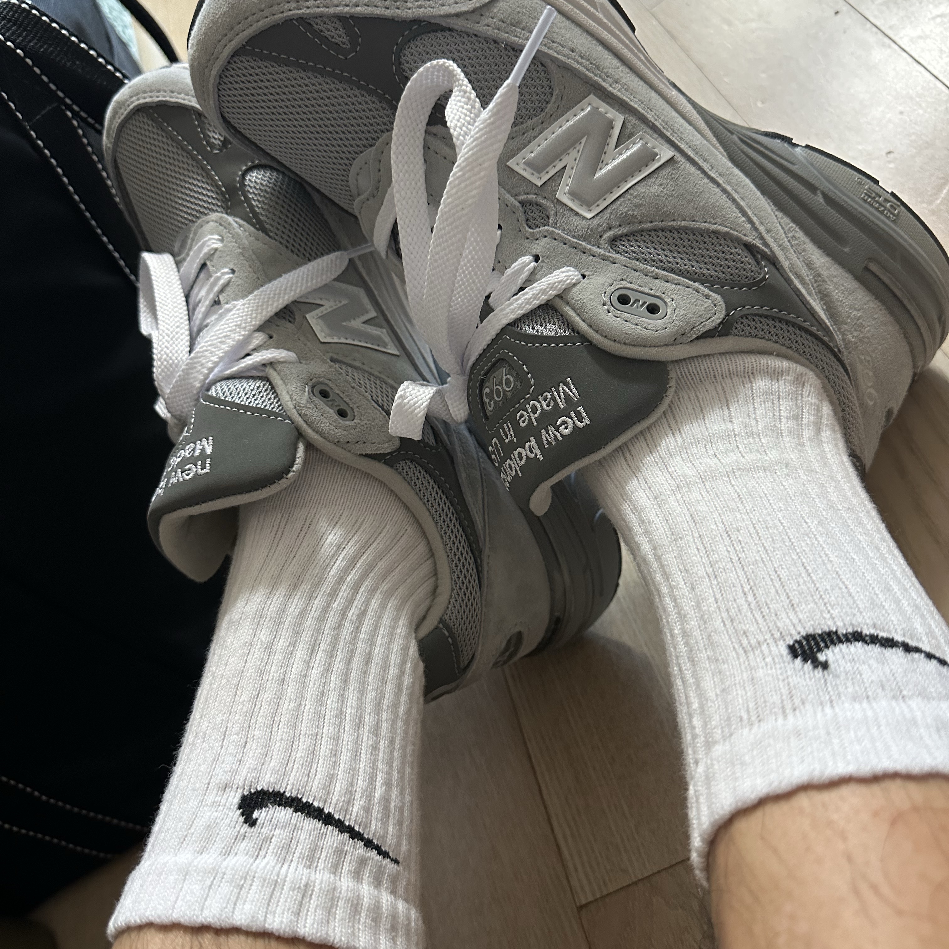 New Balance 993 Made in USA Grey - D Standard 착용 스타일