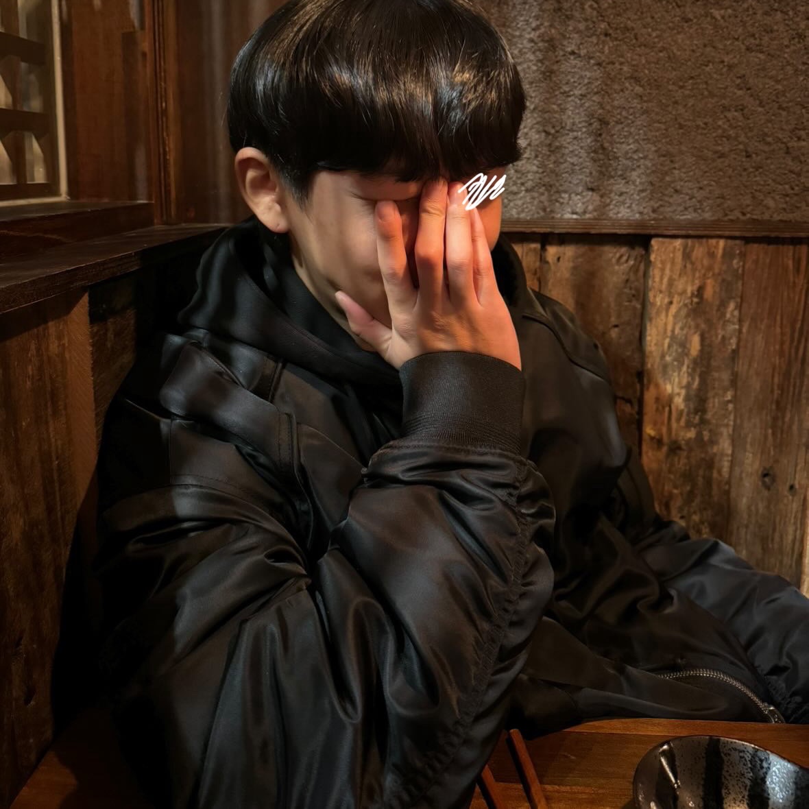 Juun.J Detachable Hood MA-1 Jumper Black - 22SS 착용 스타일