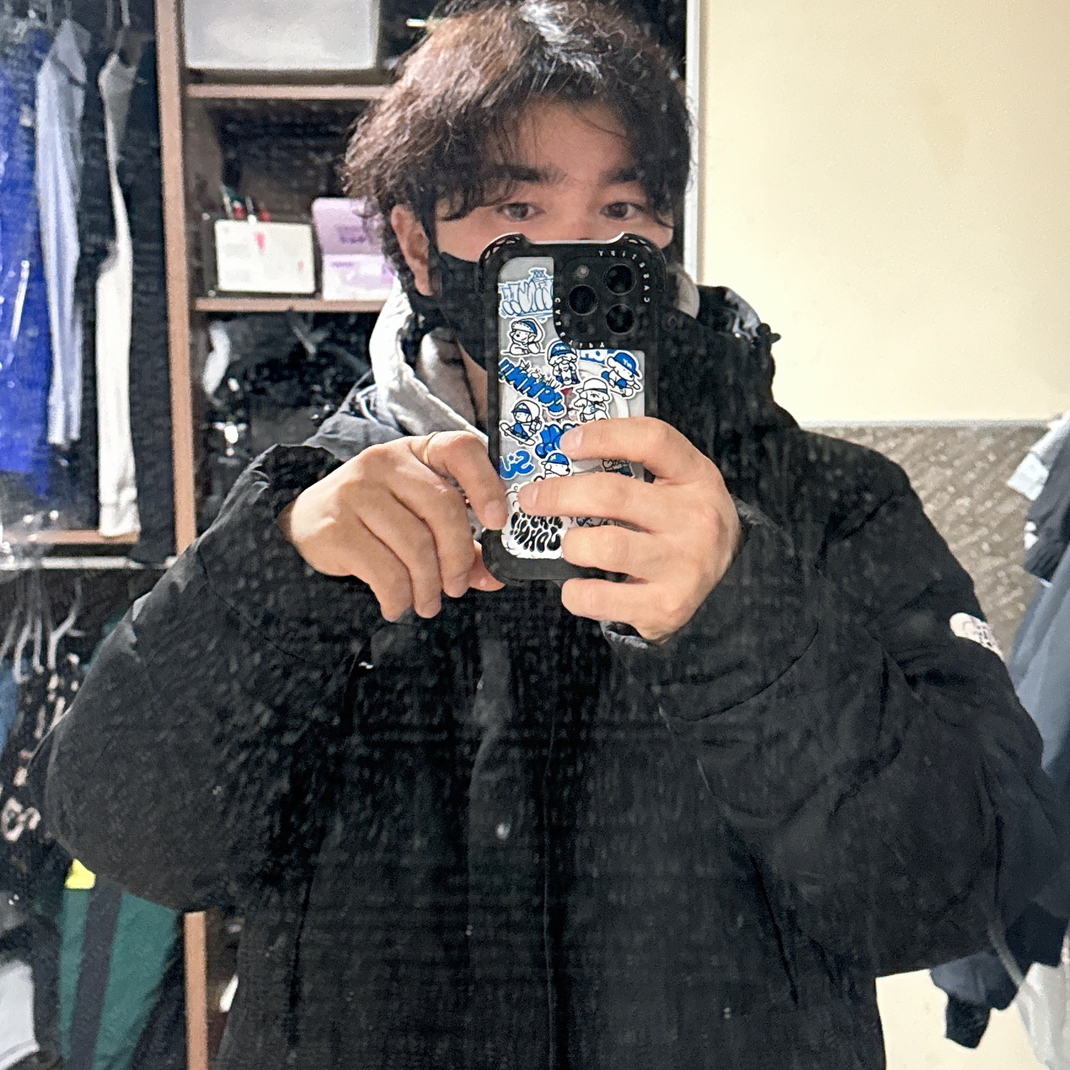 Palace Tri-Tex Hood Gray Marl - 20SS 착용 스타일