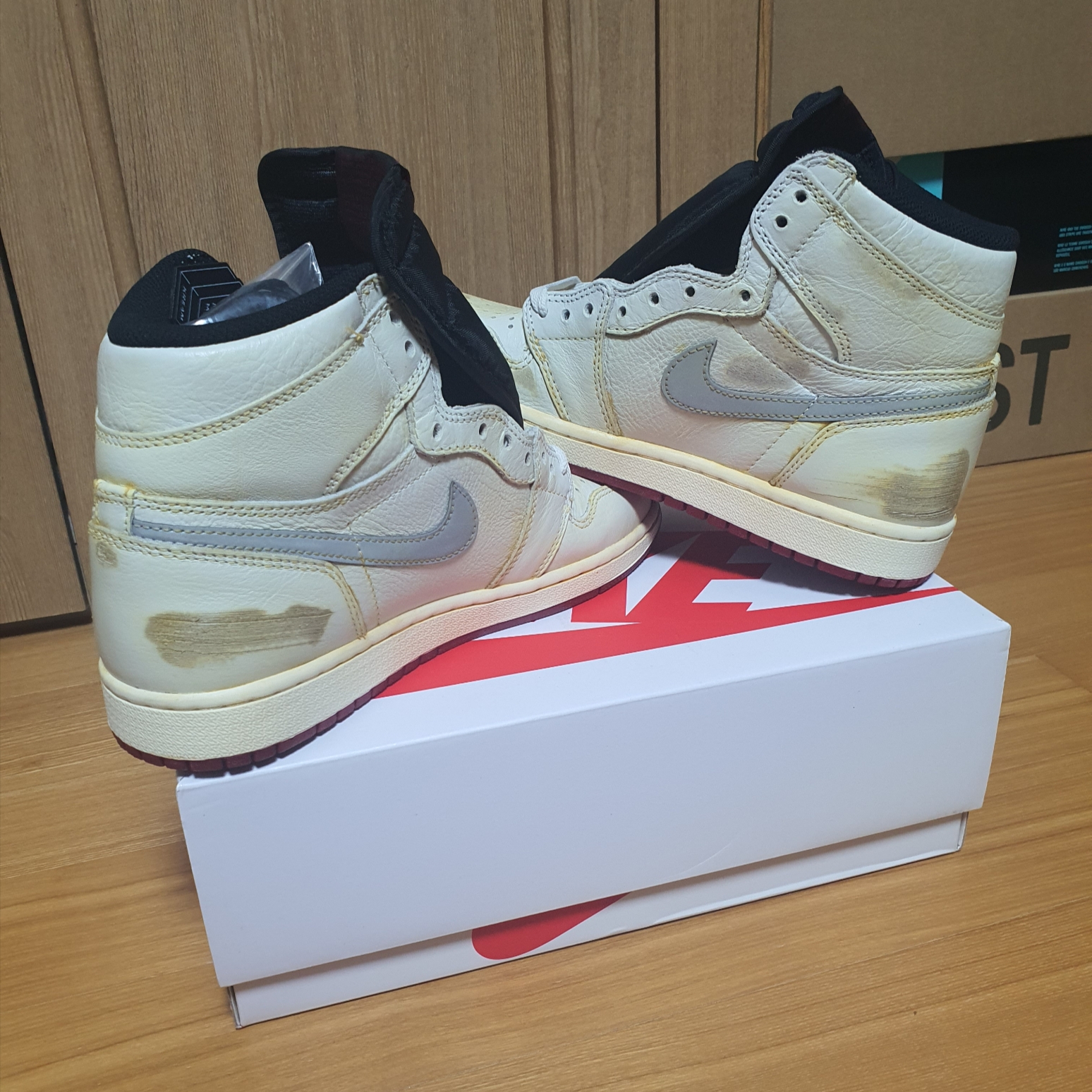 Jordan 1 x Nigel Sylvester Retro High Sail White 착용 스타일 - 4