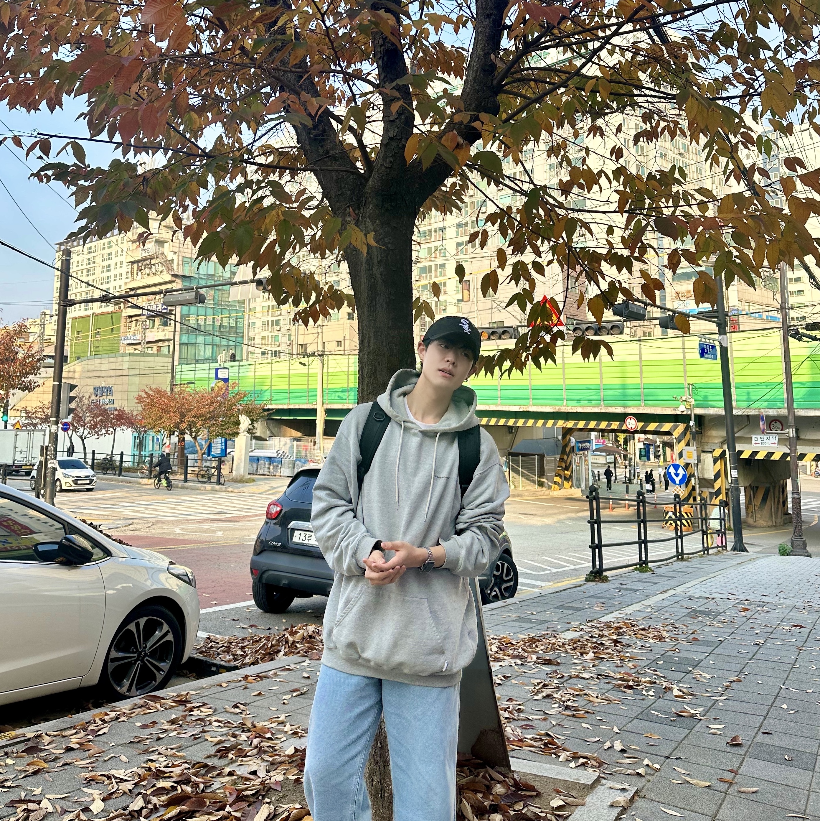 IATF x New Era White Sox Stadium Cap Black, Apple Watch Nike SE 40mm Cellular Space Gray Aluminum Case with Nike Sport Band Anthracite Black (Korean Ver.) 착용 스타일