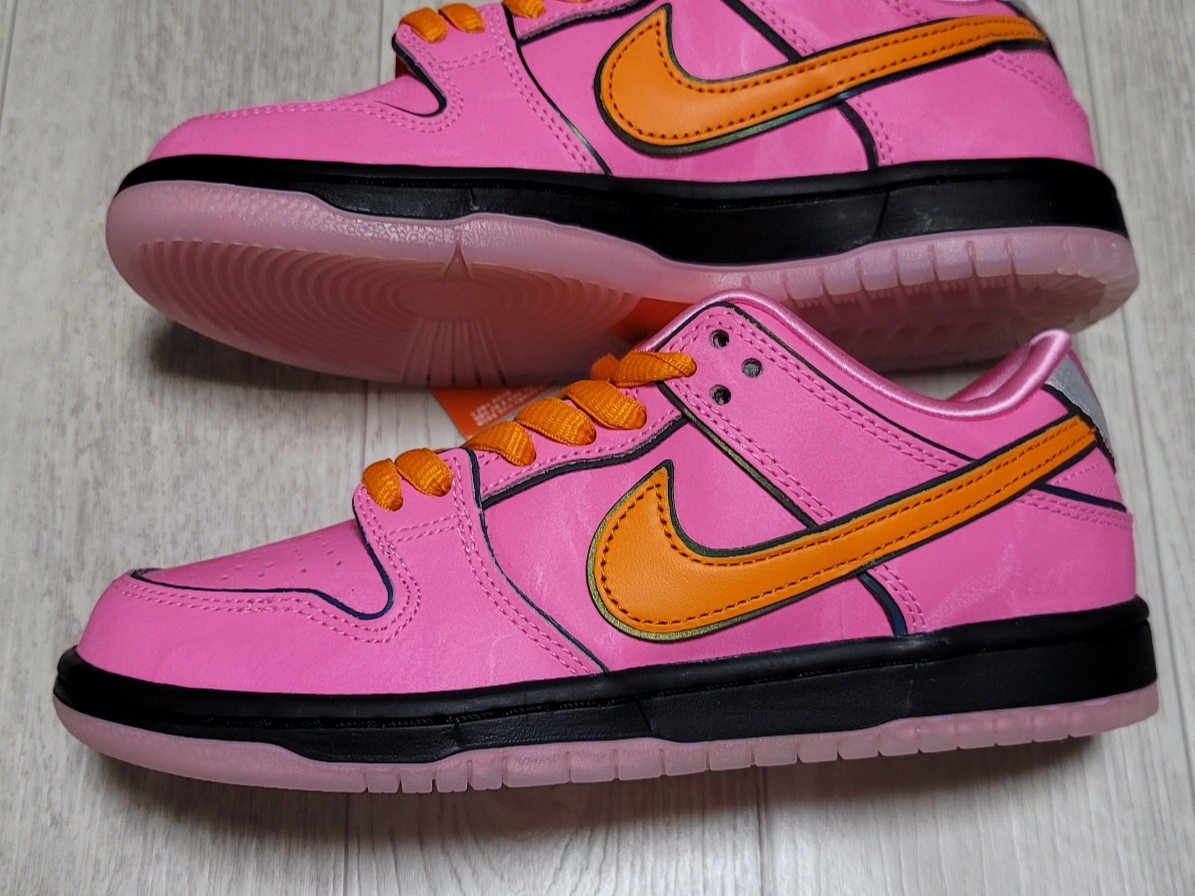 Nike x The Powerpuff Girls SB Dunk Low Pro QS Blossom 착용 스타일 - 4