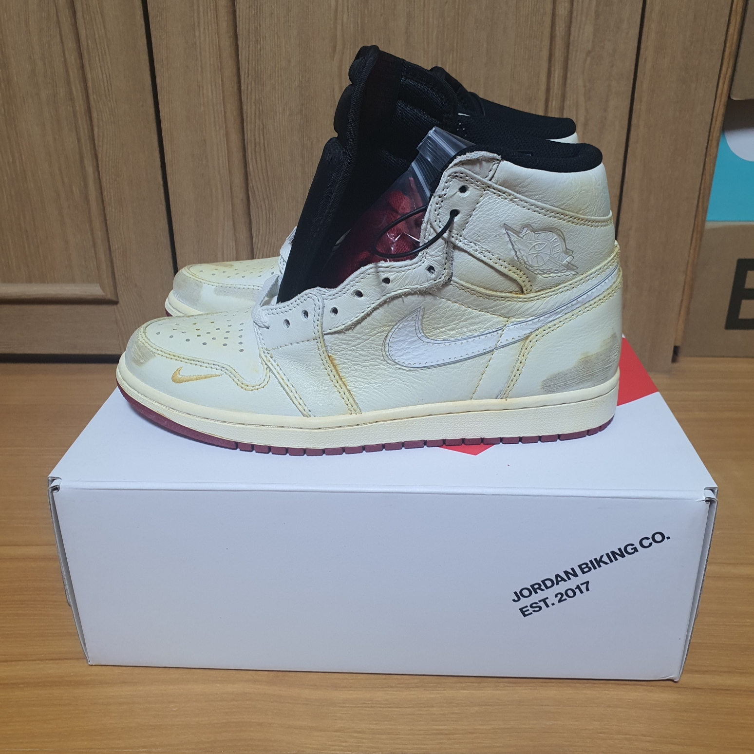 Jordan 1 x Nigel Sylvester Retro High Sail White 착용 스타일 - 1