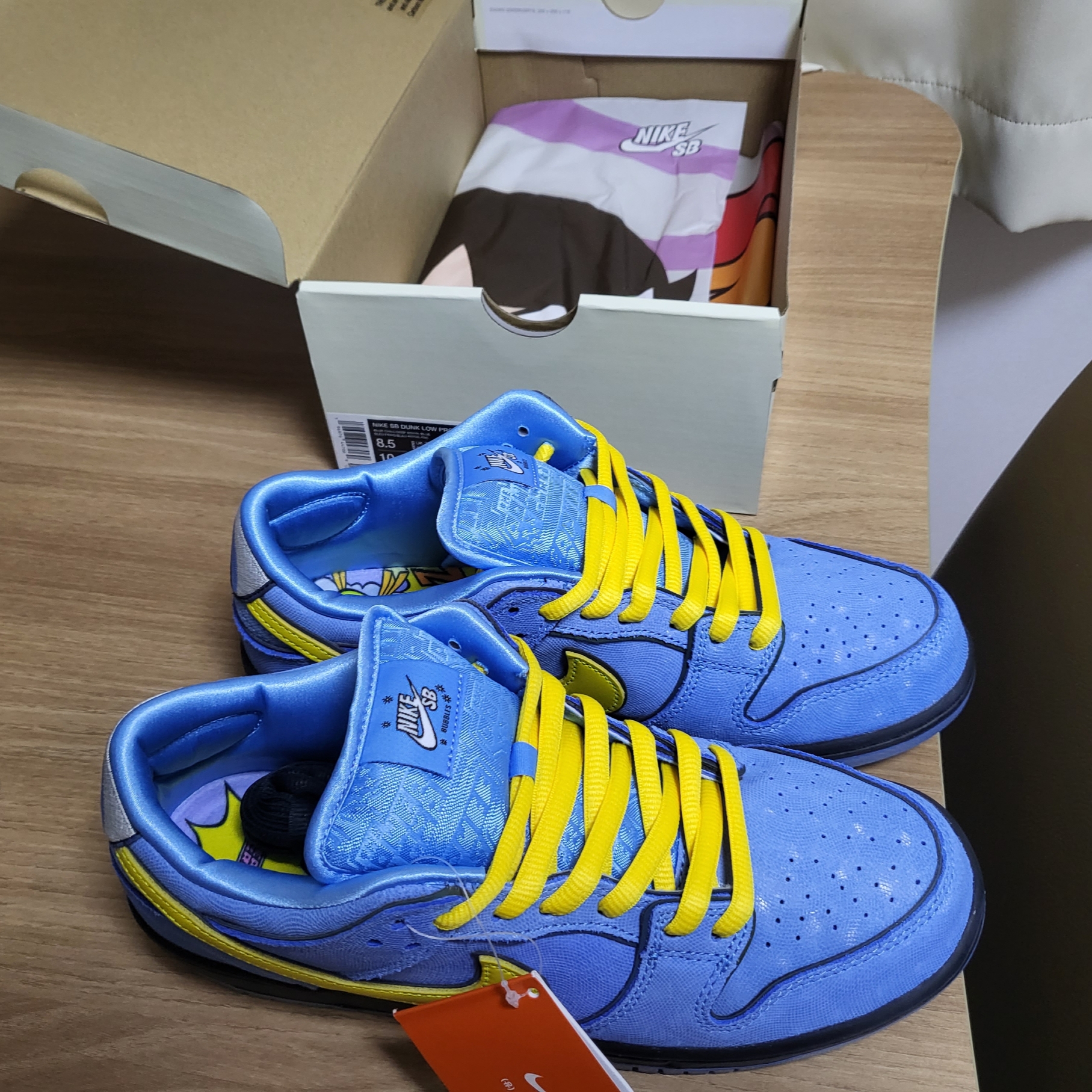 Nike x The Powerpuff Girls SB Dunk Low Pro QS Bubbles 착용 스타일