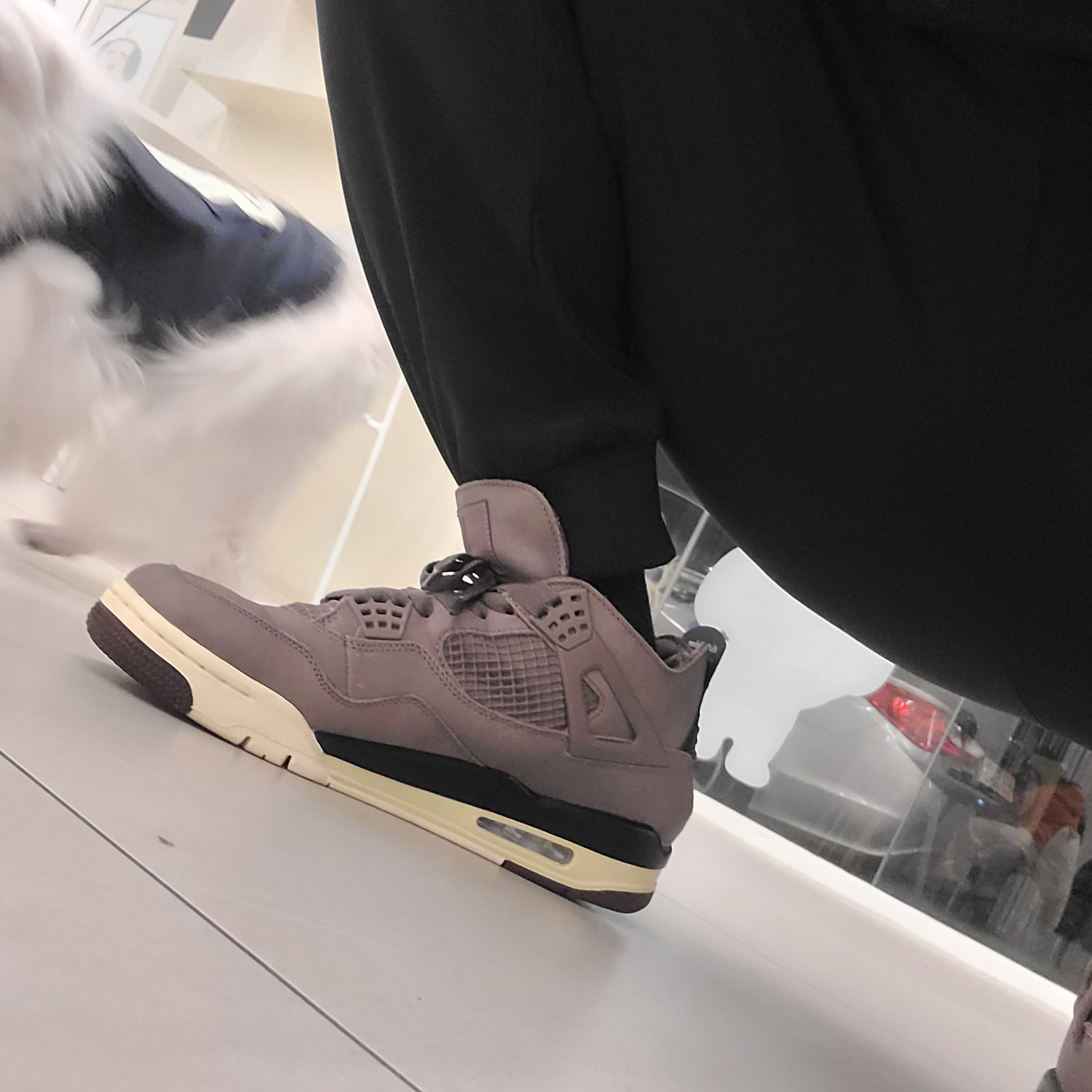 Jordan 4 x A Ma Maniere Retro Violet Ore 착용 스타일 - 7