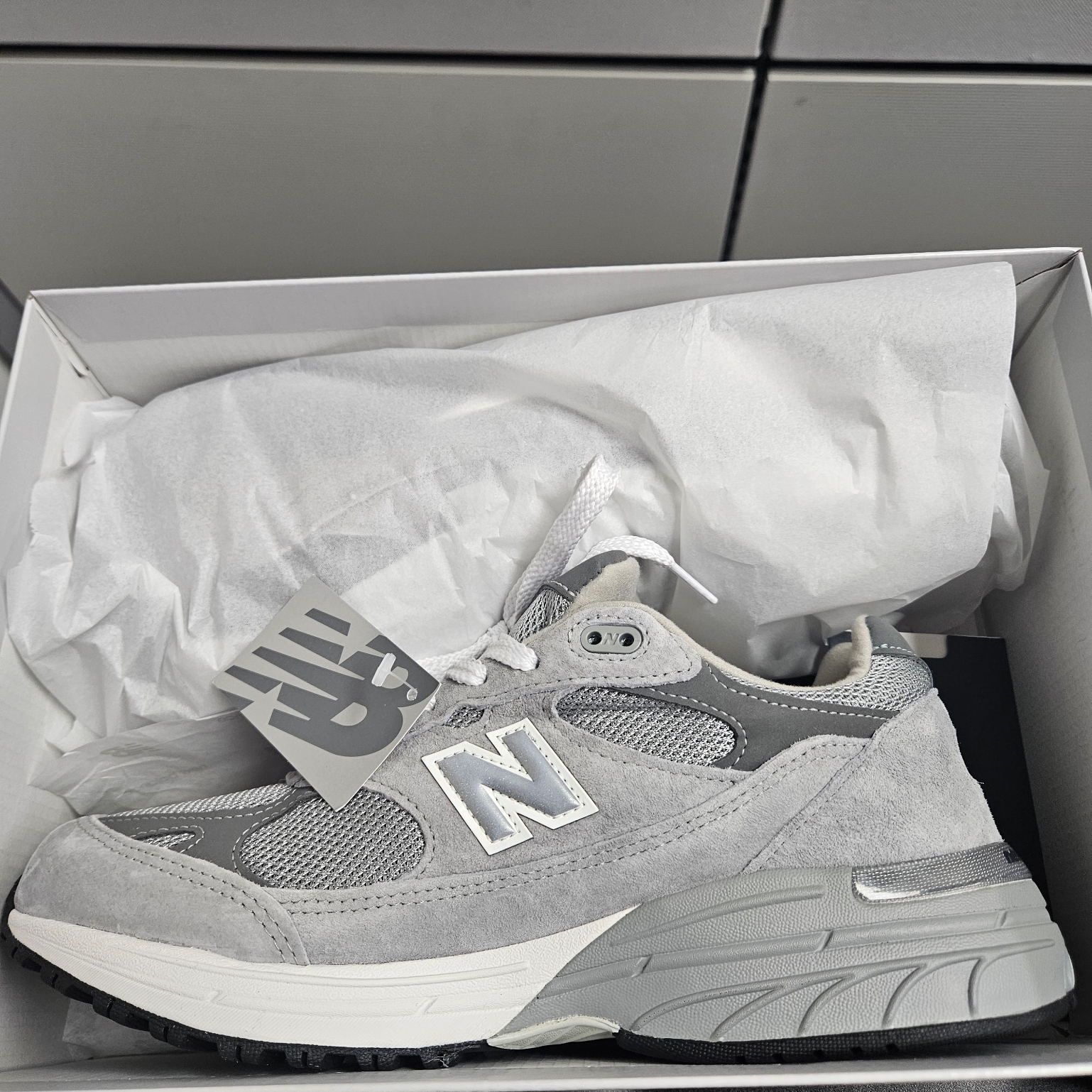 New Balance 993 Made in USA Grey - D Standard 착용 스타일