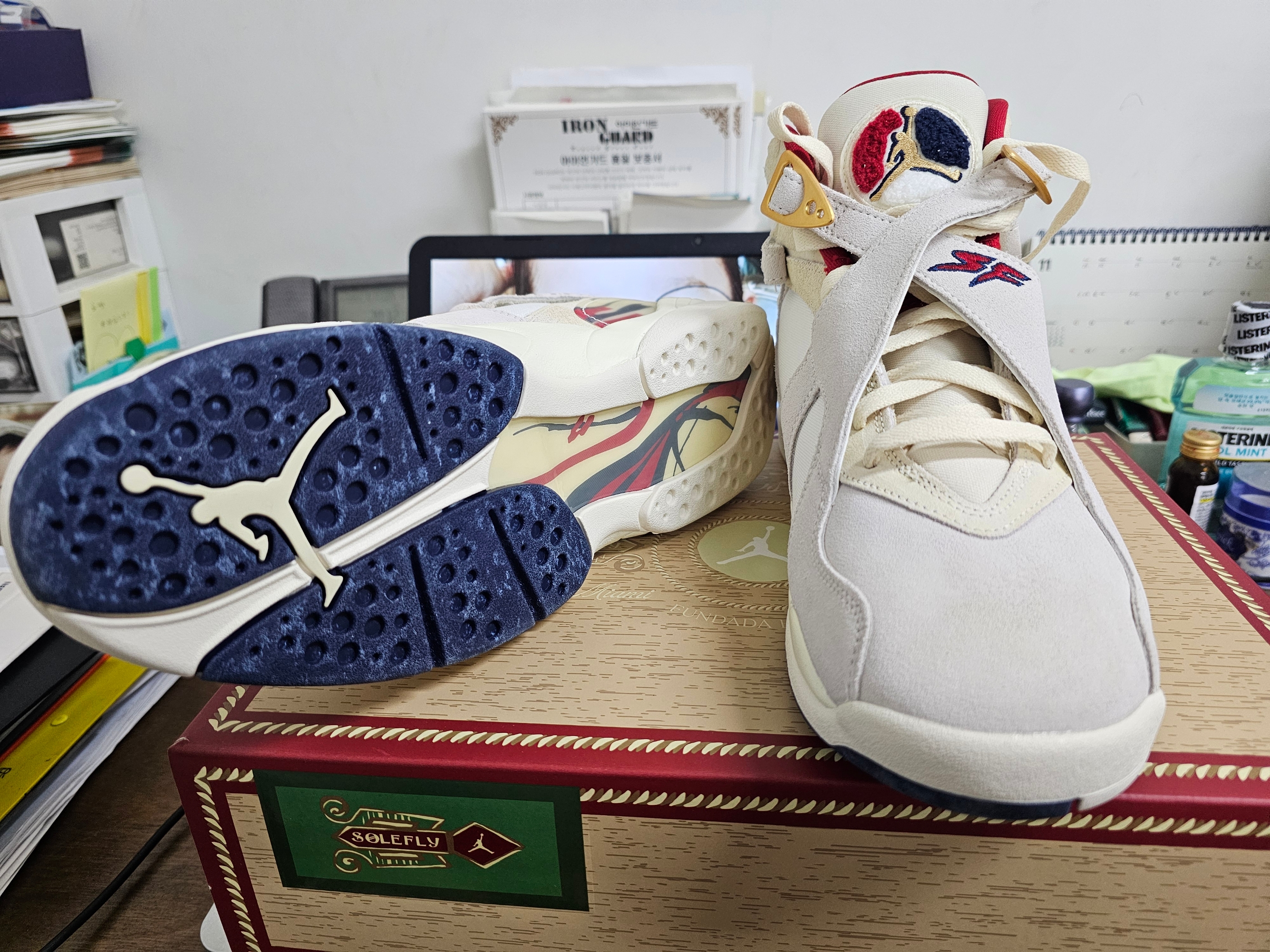 Jordan 8 x SoleFly Retro SP Mi Casa es Su Casa 착용 스타일 - 4