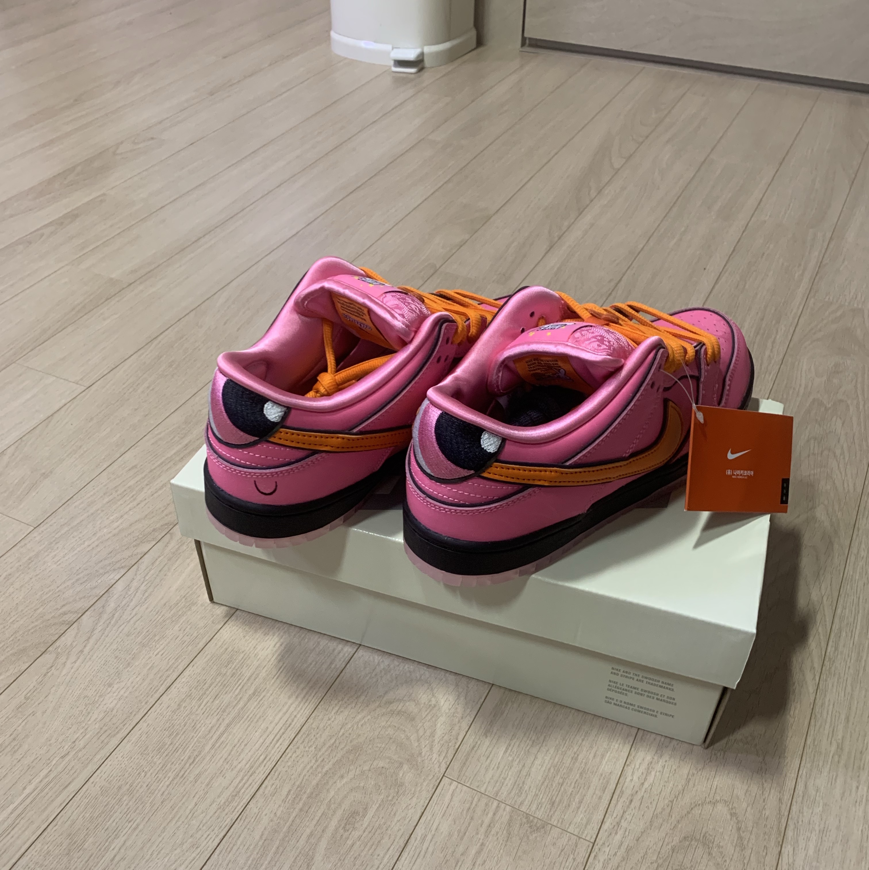 Nike x The Powerpuff Girls SB Dunk Low Pro QS Blossom 착용 스타일 - 3