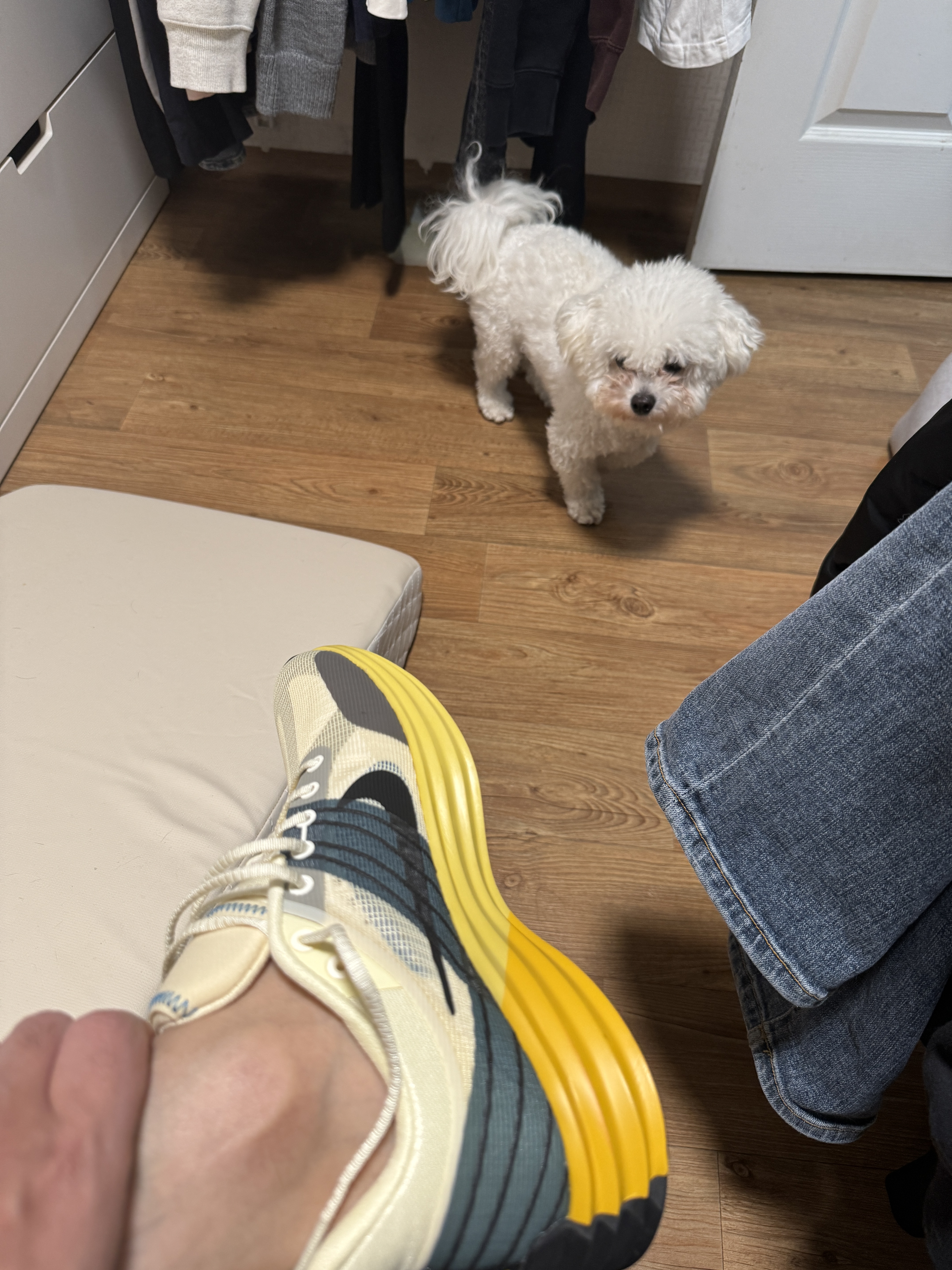 Nike Lunar Roam Alabaster and Green Abyss 착용 스타일