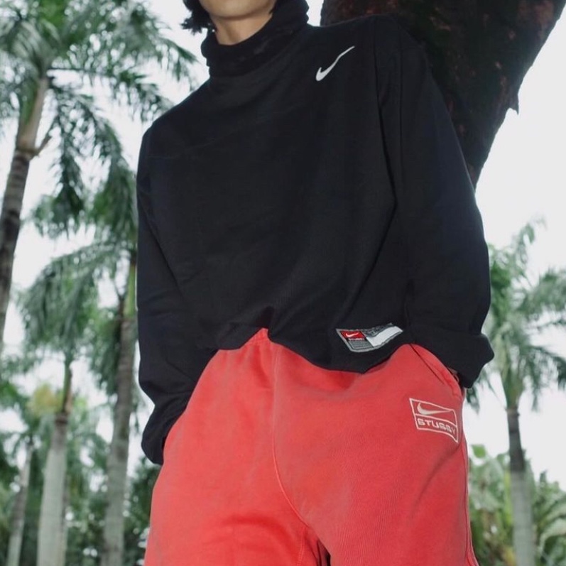 Nike x Stussy Long Sleeve Top Black (FJ9164-010) 착용 스타일