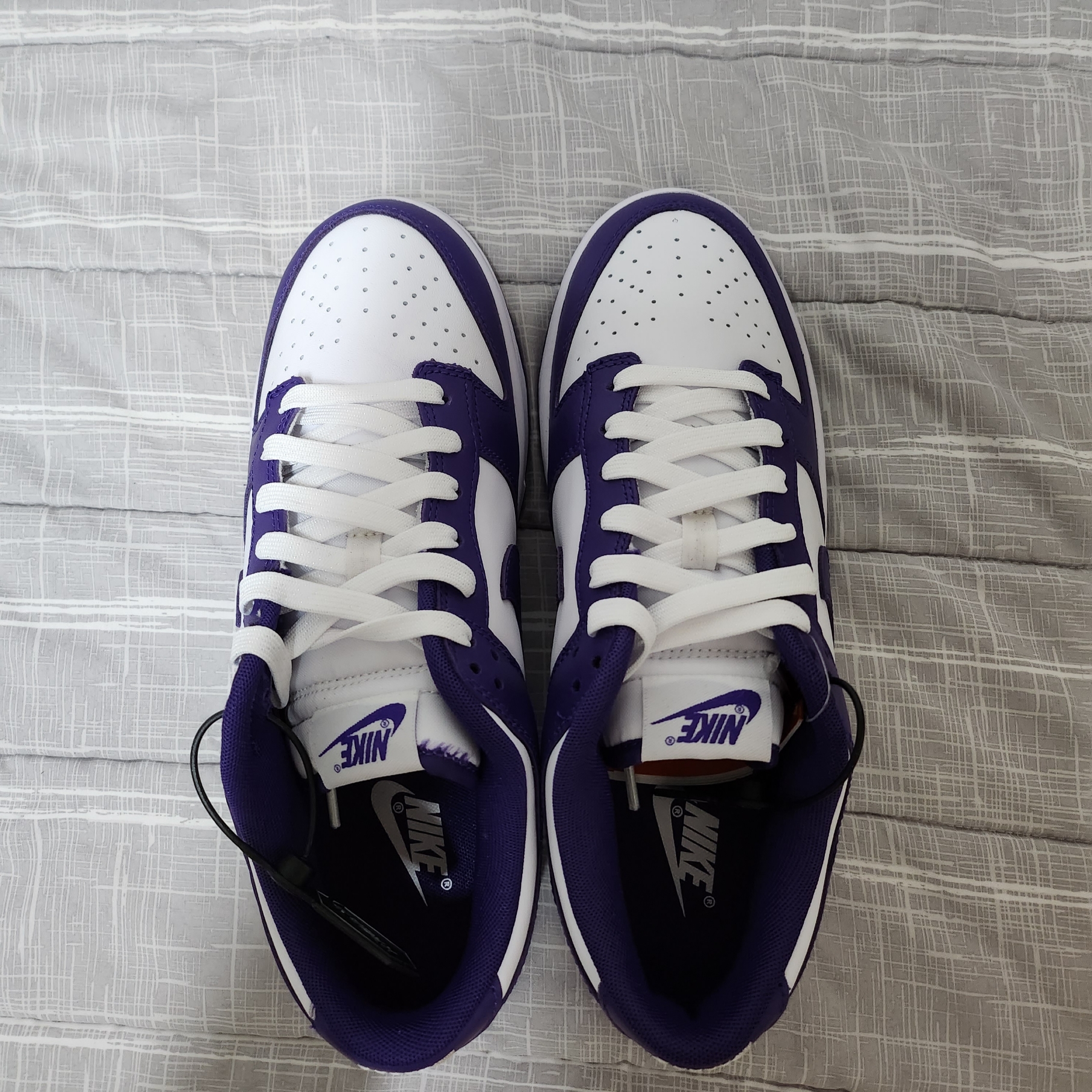 Nike Dunk Low Retro Championship Court Purple 착용 스타일 - 3