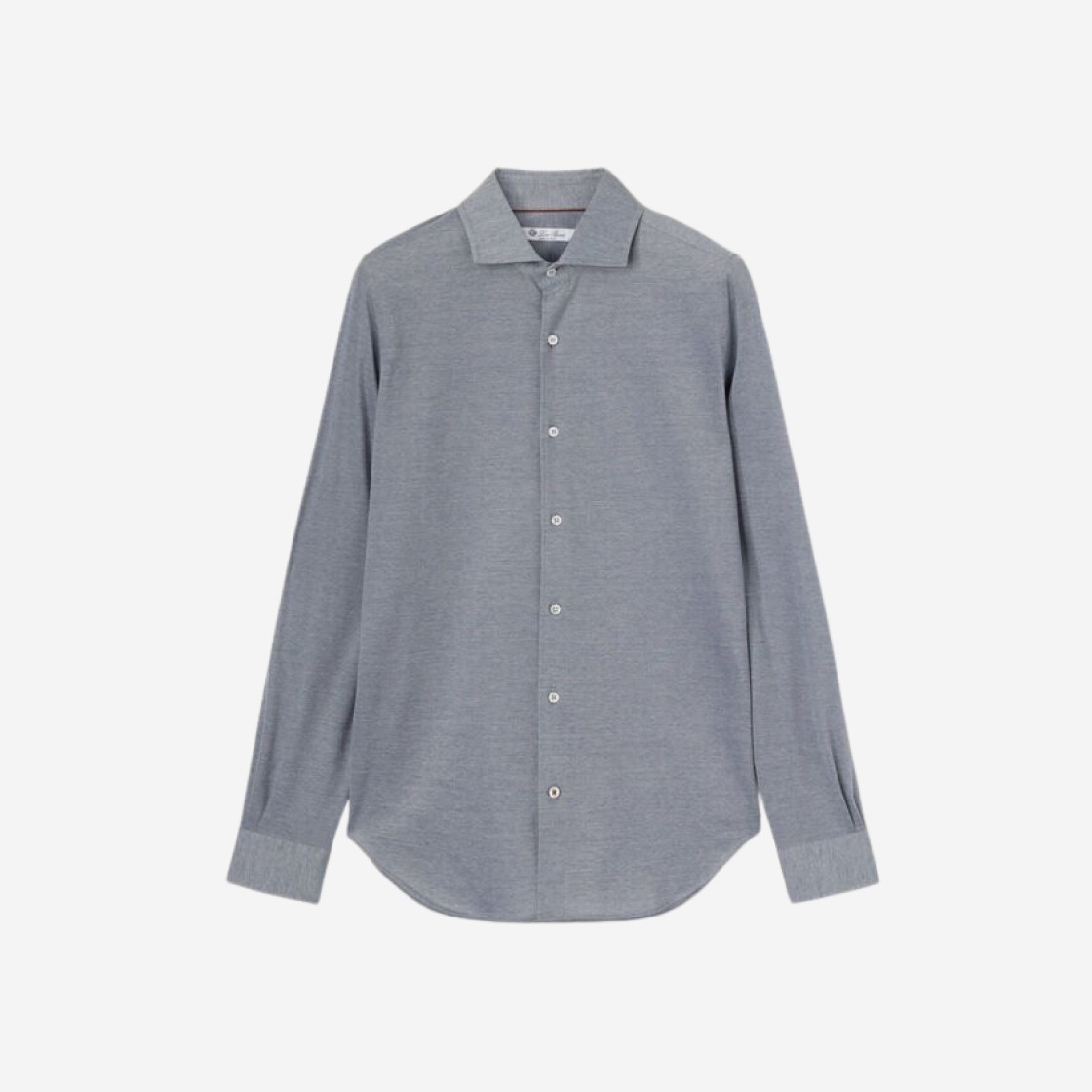 Loro Piana Andrew Shirt Cotton Quartz Blue 상세 이미지 1