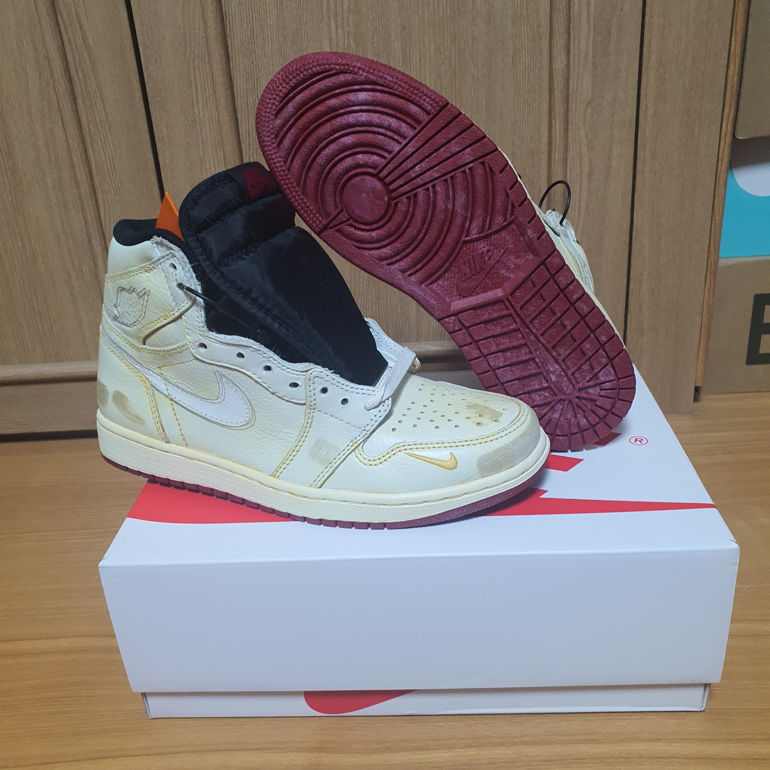 Jordan 1 x Nigel Sylvester Retro High Sail White 착용 스타일 - 7