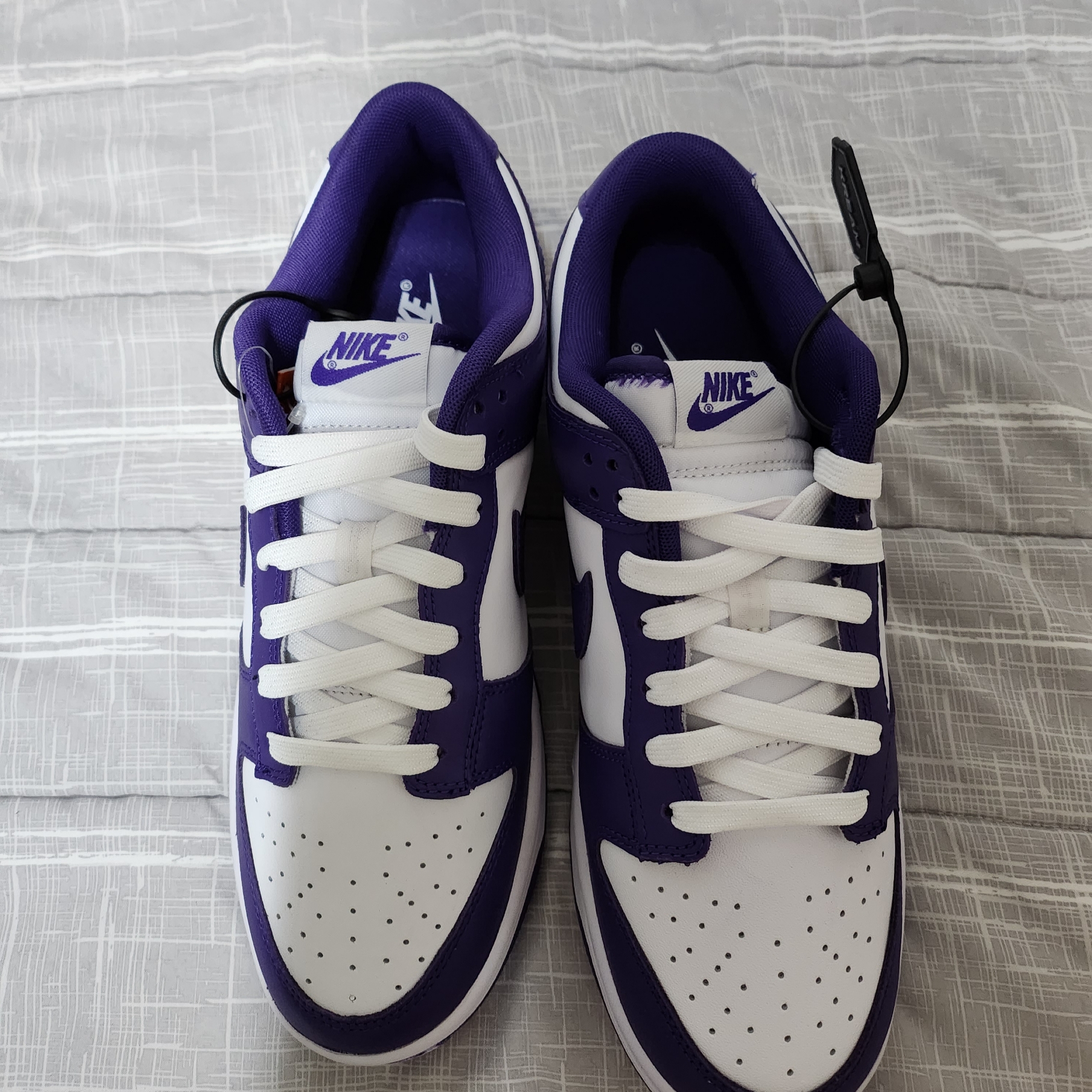 Nike Dunk Low Retro Championship Court Purple 착용 스타일 - 4