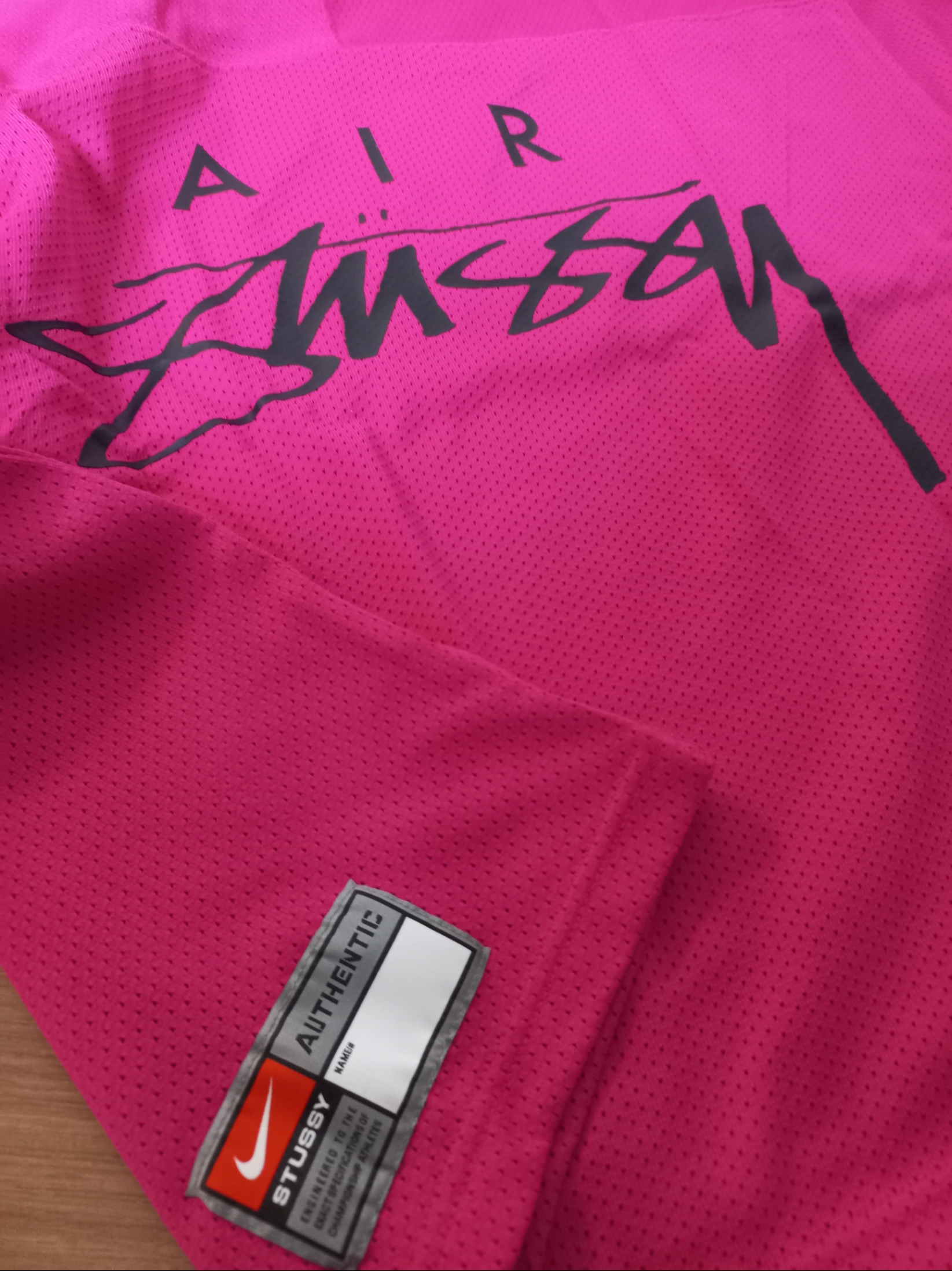 Nike x Stussy Long Sleeve Top Fireberry (FJ9164-615) 착용 스타일 - 2