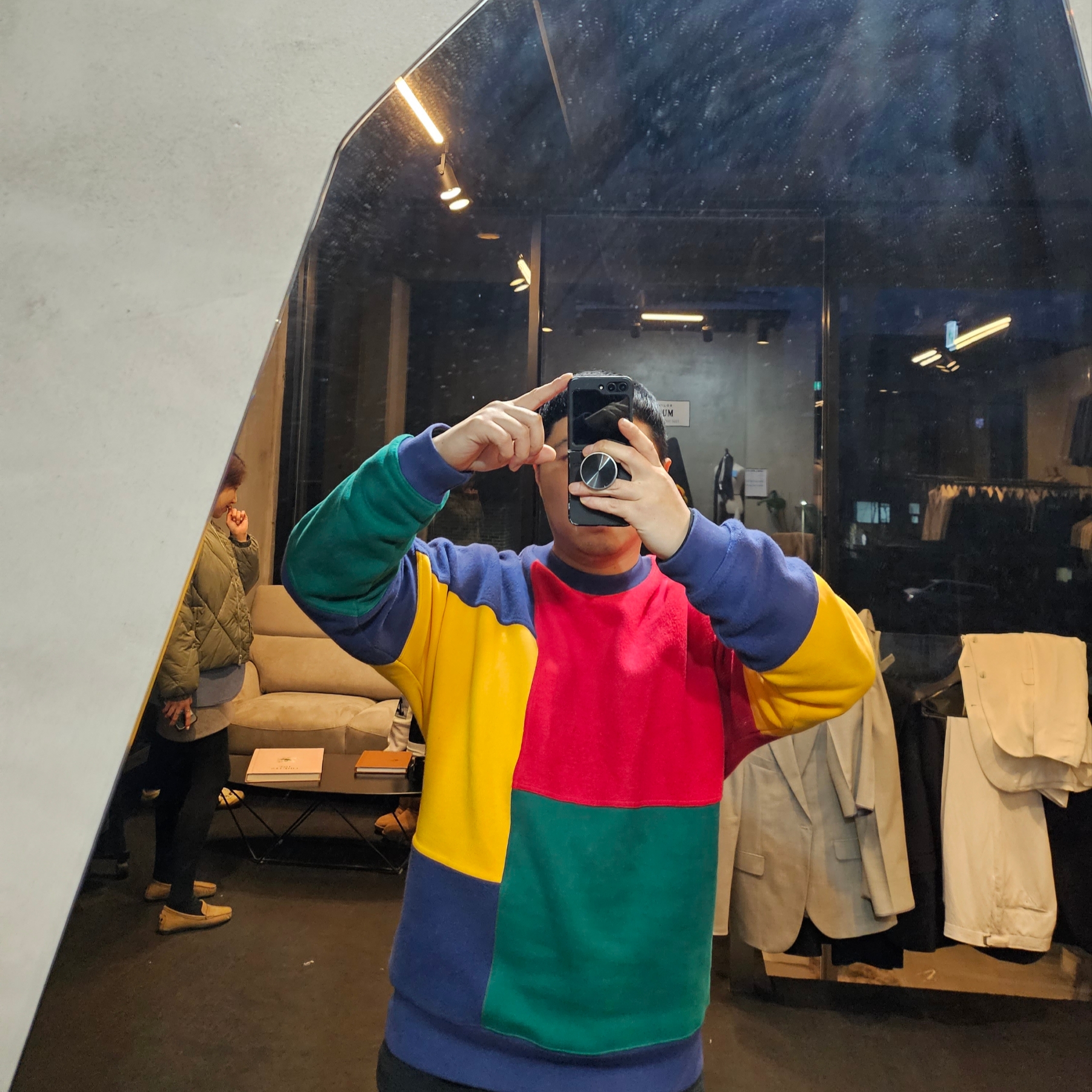 Palace Patch Up Ya Life Crew Multi - 20SS 착용 스타일 - 2