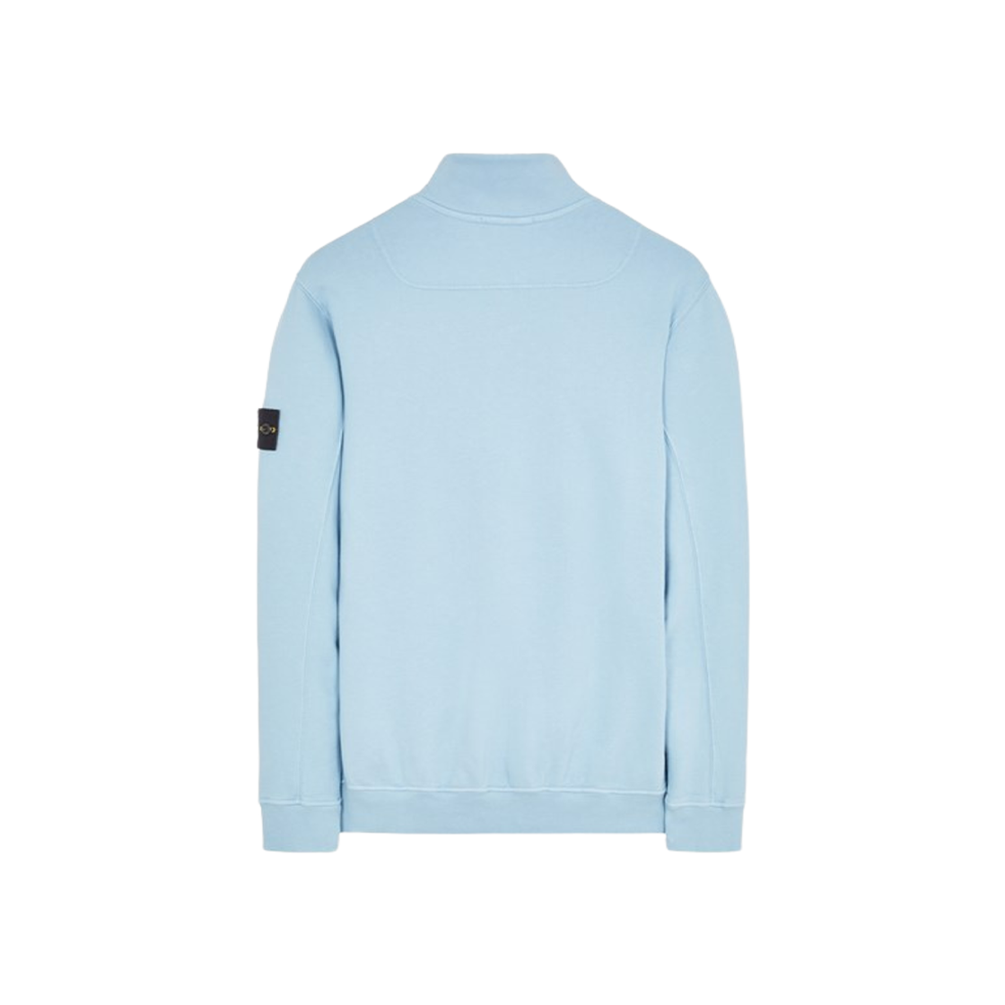 Stone Island 62720 Brushed Cotton Fleece Garment Dyed Half Zip Up Sweatshirt Sky Blue - 23FW 상세 이미지 2