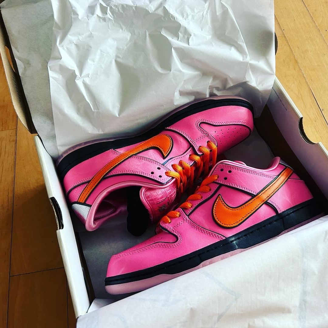 Nike x The Powerpuff Girls SB Dunk Low Pro QS Blossom 착용 스타일 - 4