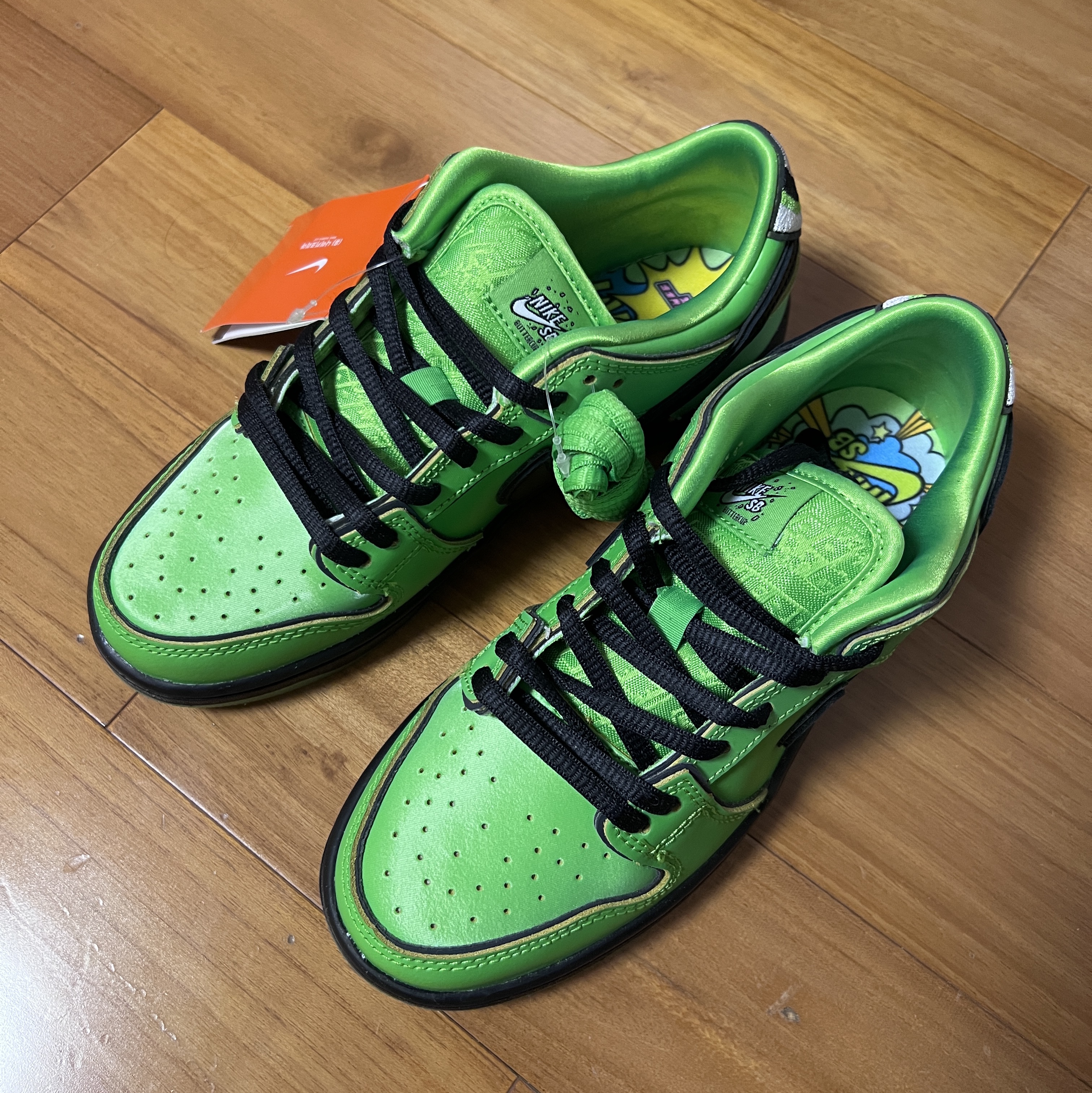 (PS) Nike x The Powerpuff Girls SB Dunk Low Pro QS Buttercup 착용 스타일