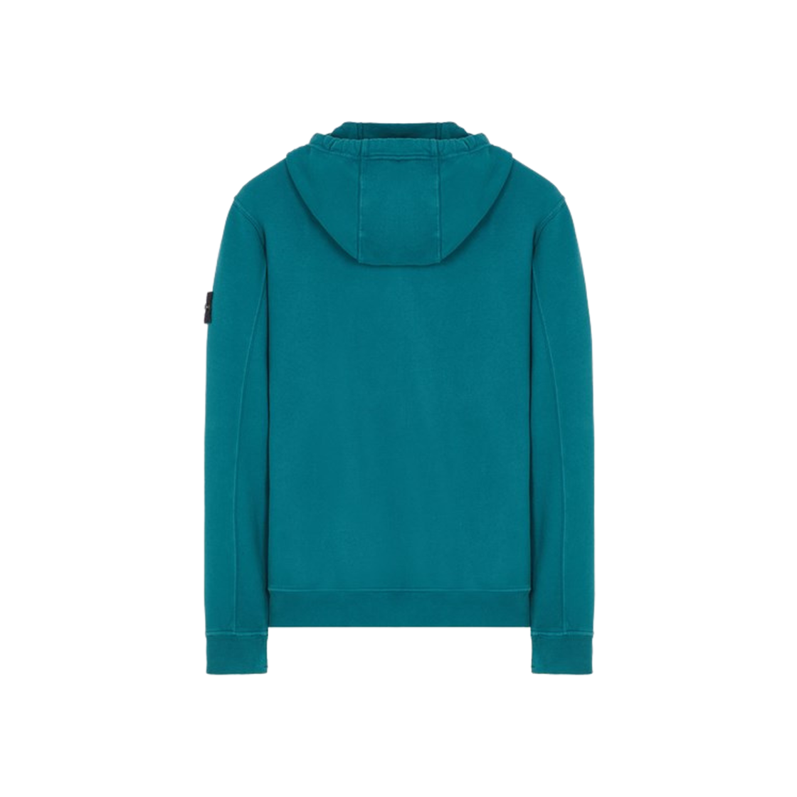 Stone Island 61620 Brushed Cotton Fleece Garment Dyed Full Zip Hooded Sweatshirt Dark Teal Green - 23FW 상세 이미지 2