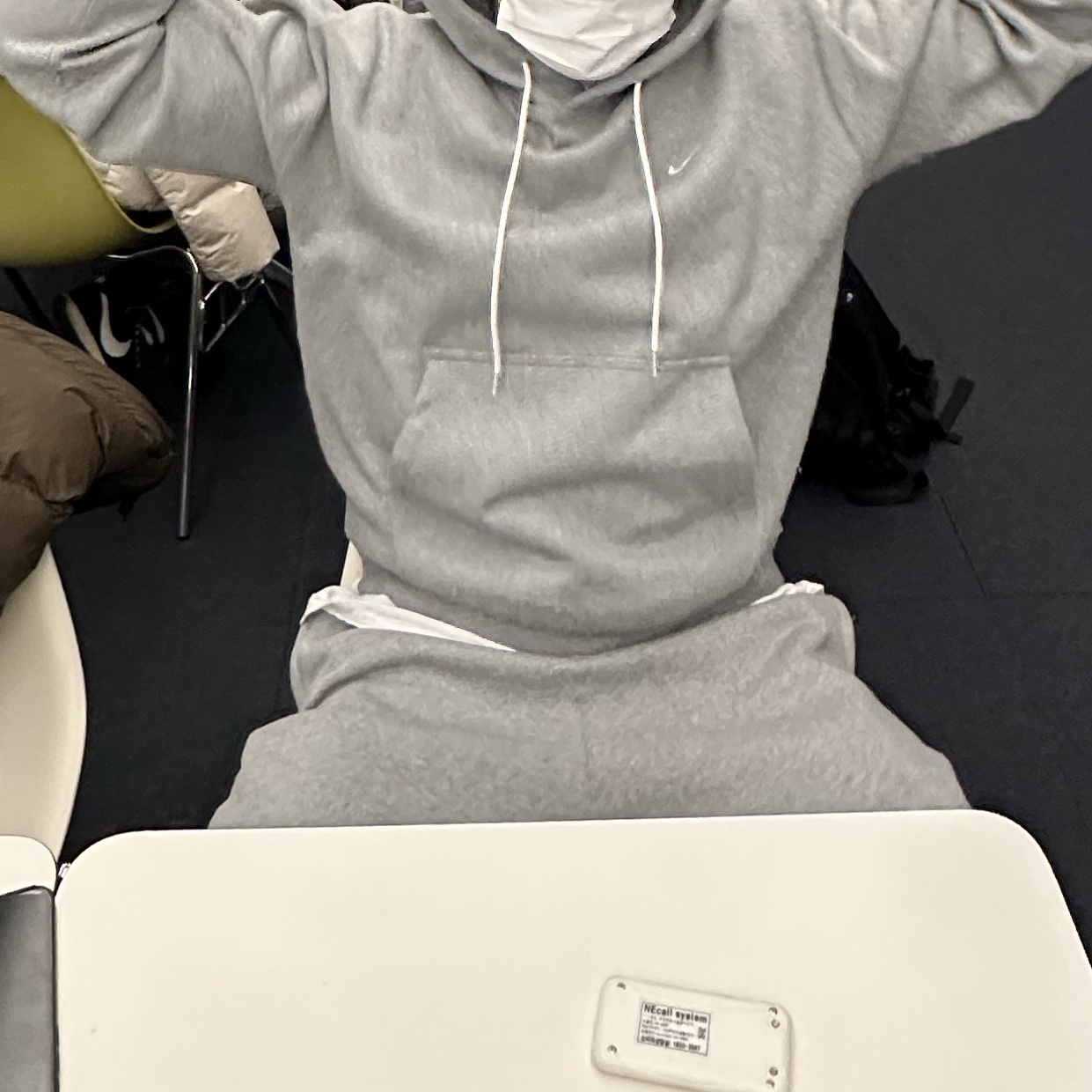 Nike NRG Solo Swoosh Fleece Hoodie Dark Grey Heather - Asia 착용 스타일