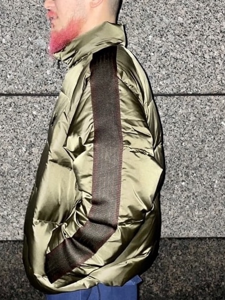 Needles x Beams Down Jacket Olive 착용 스타일