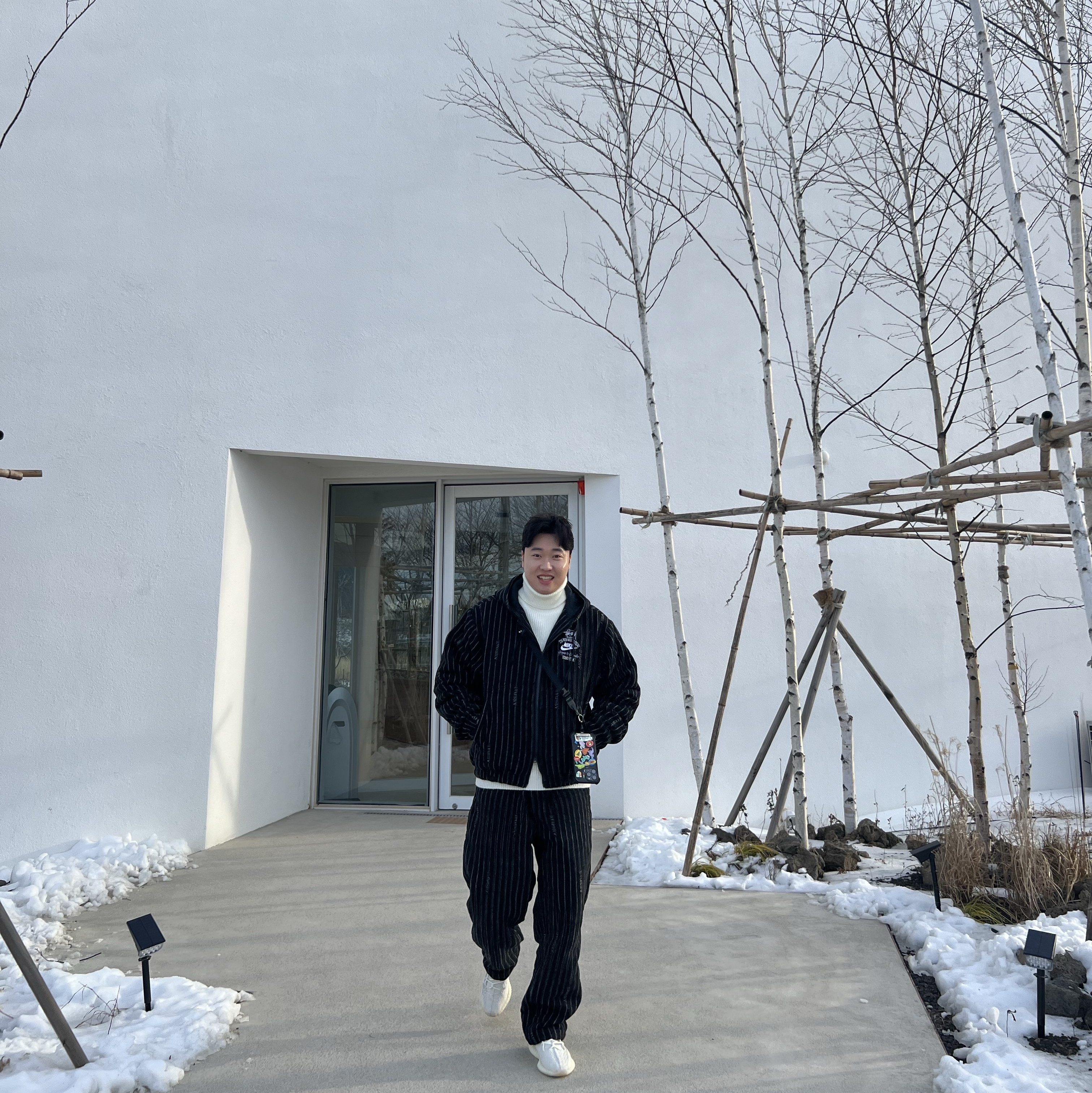 Nike x Stussy NRG Striped Wool Jacket Black (DR4023-010), Nike x Stussy NRG Striped Wool Pants Black (DR4021-010) 착용 스타일 - 4