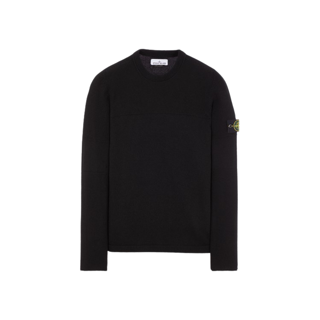 Stone Island 524A3 Lambswool Crewneck Knit Black - 23FW 상세 이미지 1