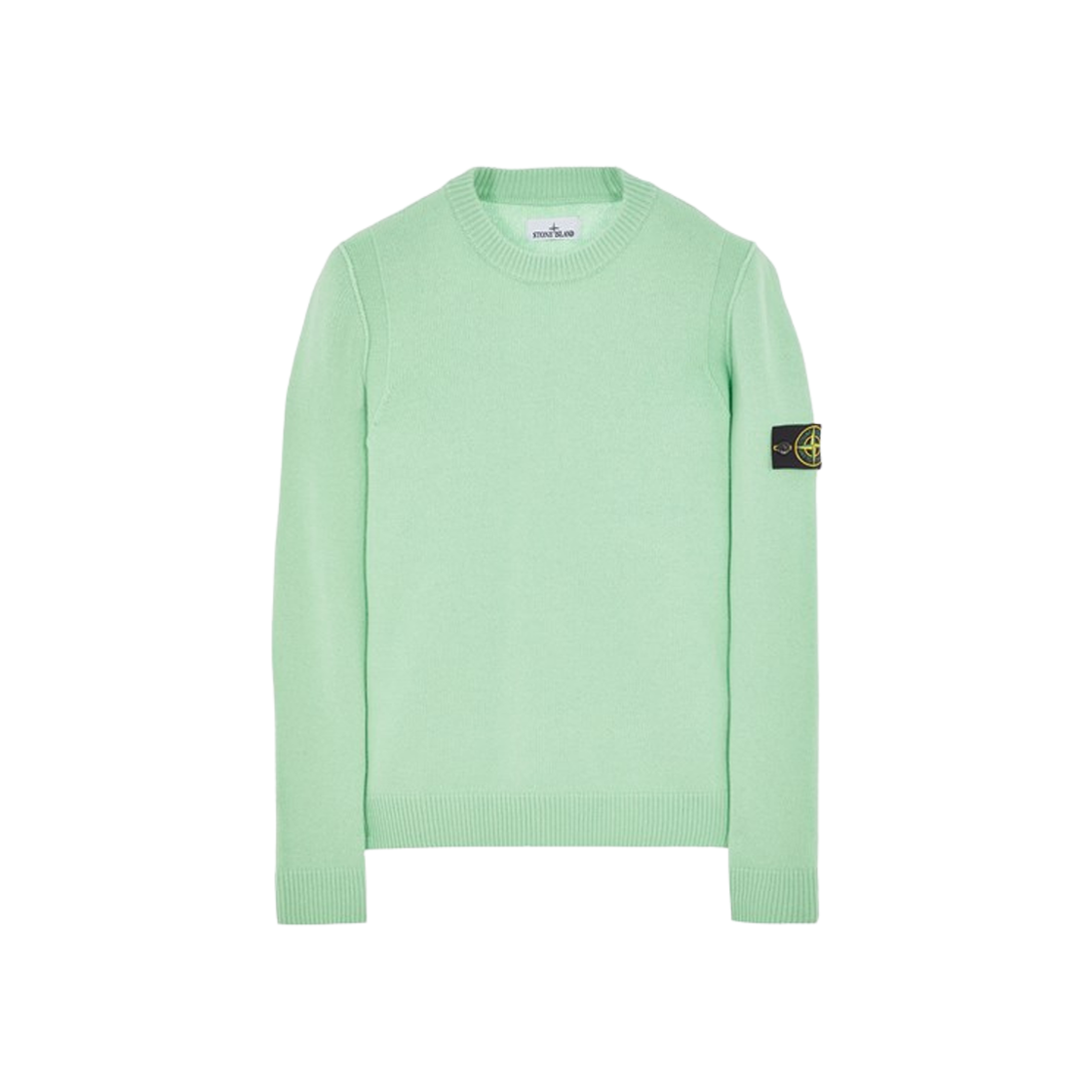 Stone Island 508A3 Lambswool Crewneck Knit Light Green - 23FW 상세 이미지 1