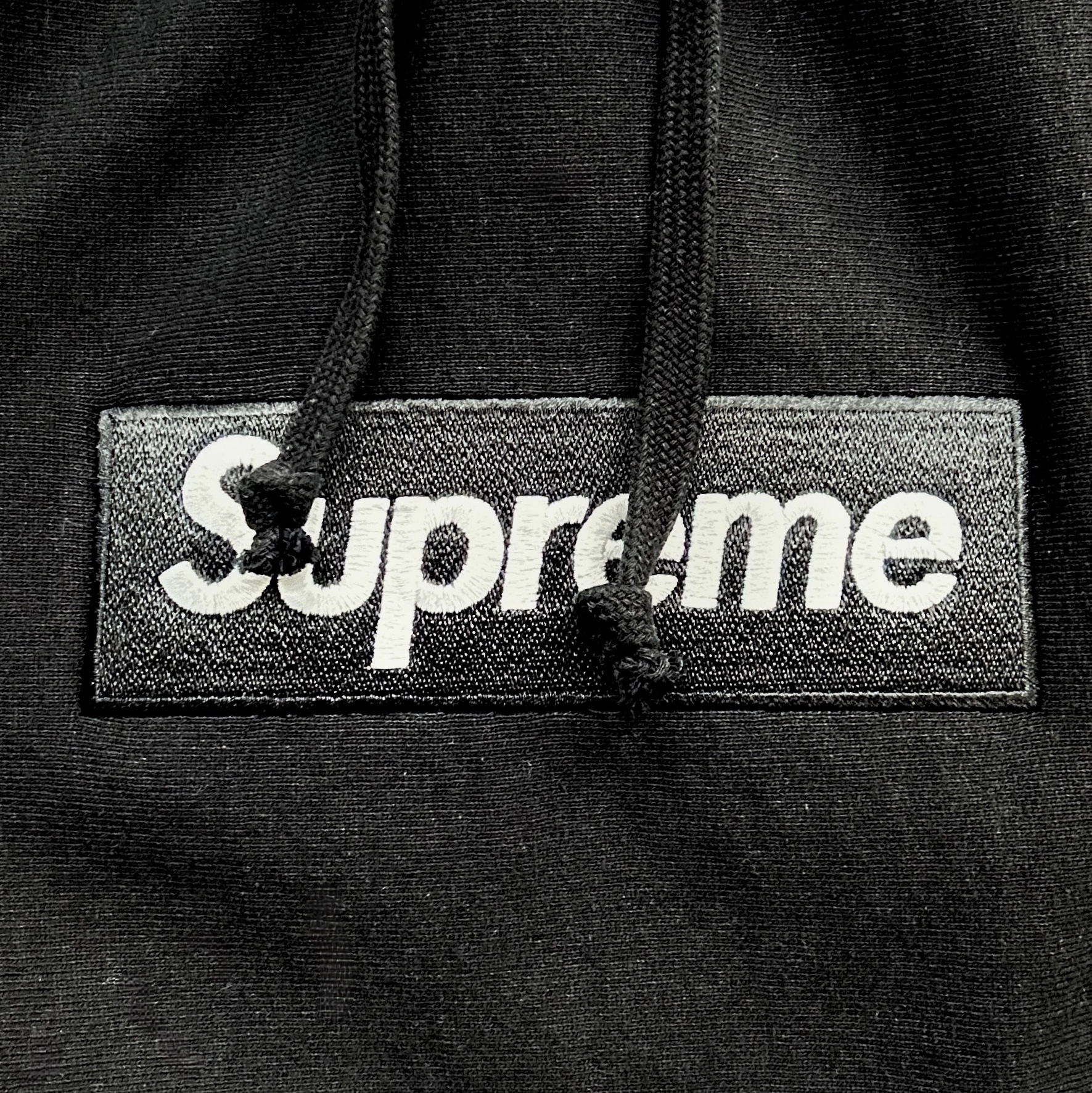 Supreme Box Logo Hooded Sweatshirt Black - 23FW 착용 스타일