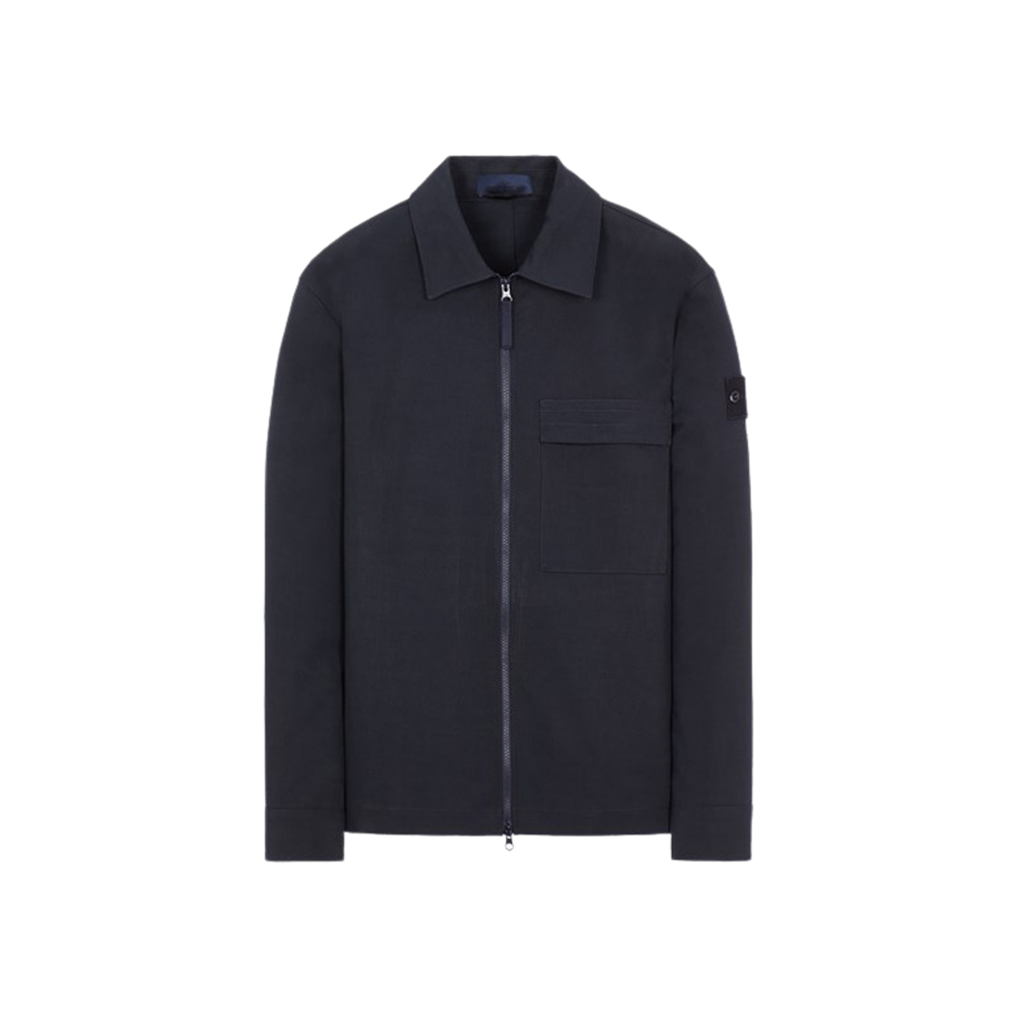 스톤 아일랜드 115F2 고스트 피스 개버딘 도피오 오버셔츠 네이비 블루 - 23FW | Stone Island | KREAM