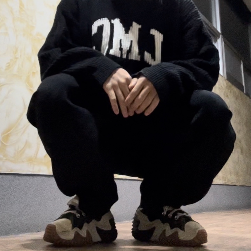 Converse Run Star Motion High Black 착용 스타일