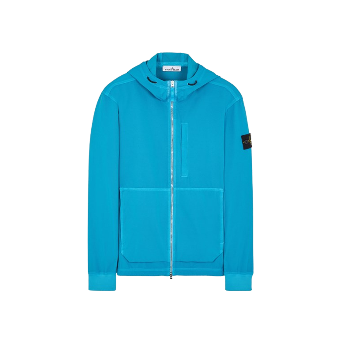 Stone Island 66853 Recycled Stretch Nylon Twill Hooded Blouson Turquoise - 23FW 상세 이미지 1