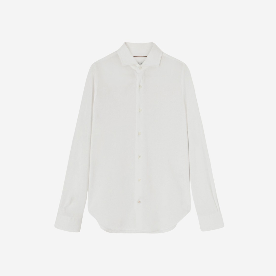 Loro Piana Andrew Shirt Cotton Optical White 상세 이미지 1