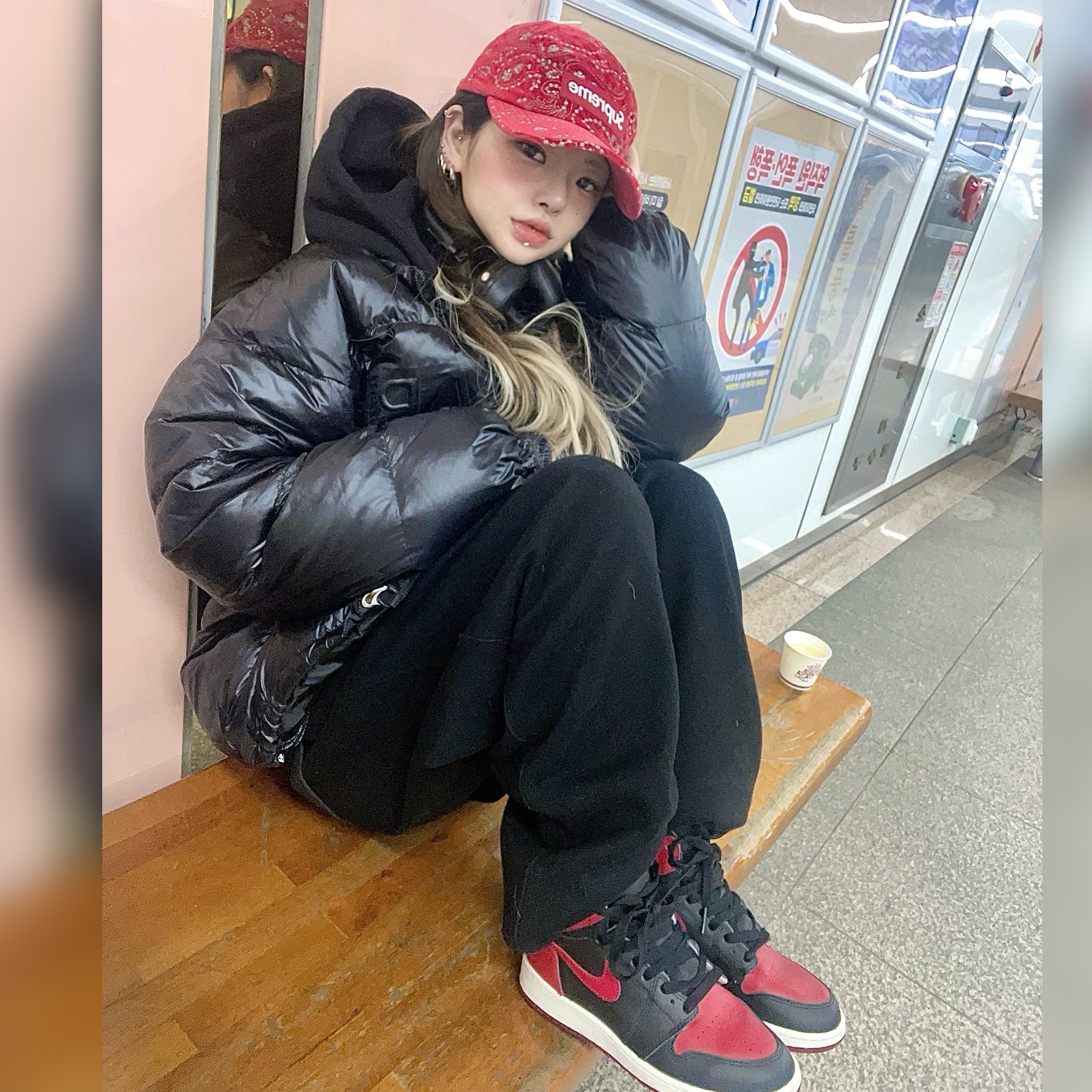 レシート半タグ付き】Pin Up Mesh Back 5-Panel FW23（NYLON DYE 5 