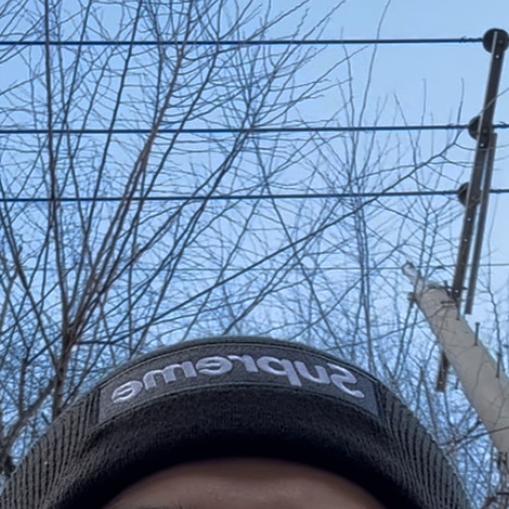 Supreme New Era Box Logo Beanie Black - 23FW 착용 스타일