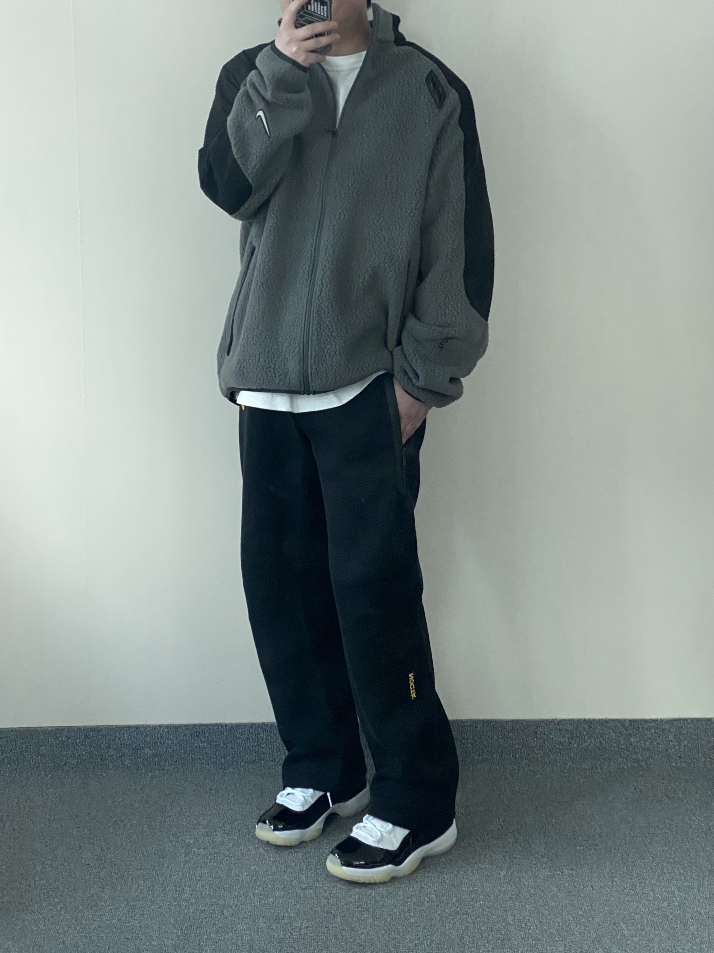 Nike x Drake Nocta 8K Peaks Track Jacket Iron Grey (DV3635-068), Jordan 11 Retro Gratitude 착용 스타일 - 1