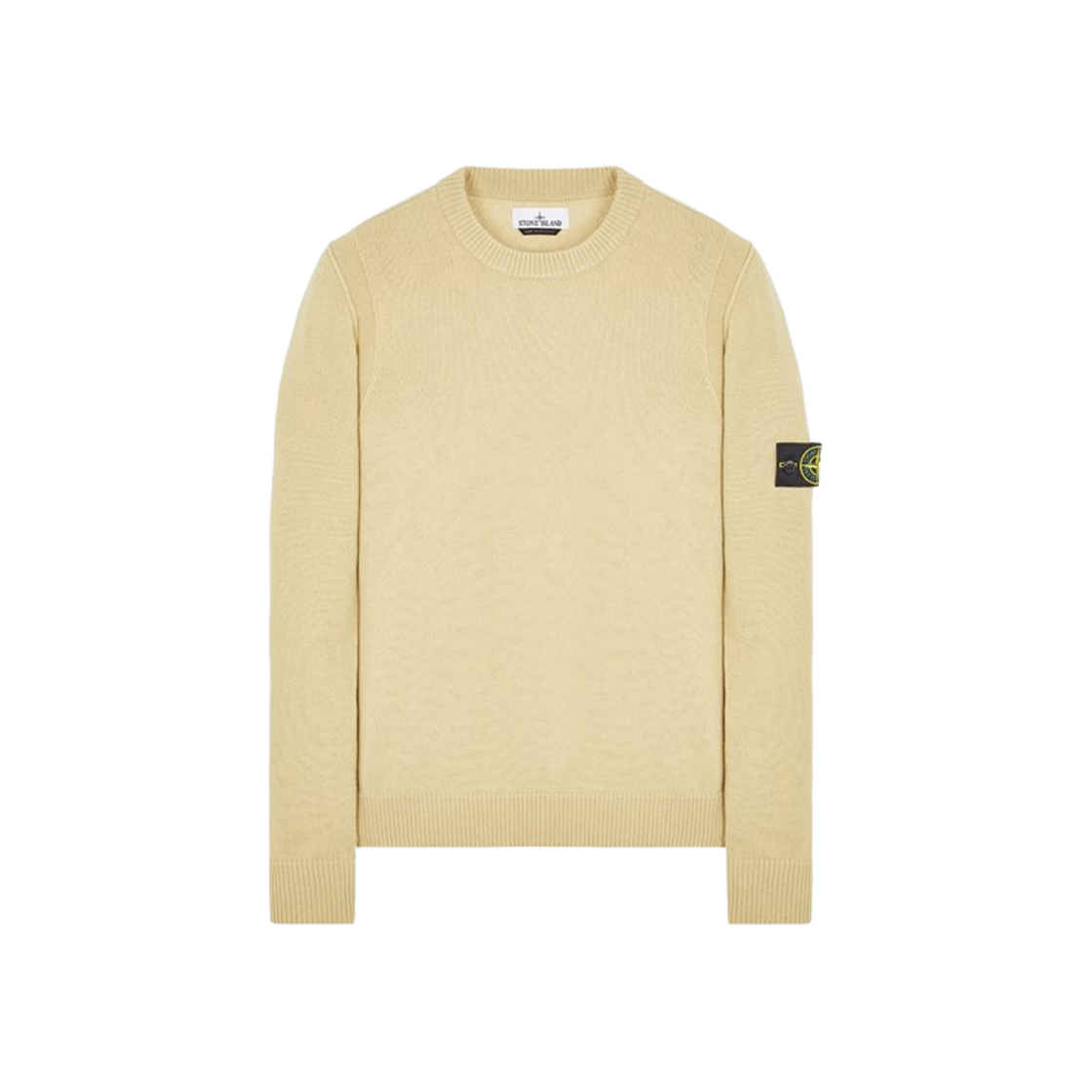 Stone Island 508A3 Lambswool Crewneck Knit Ecru - 23FW 상세 이미지 1