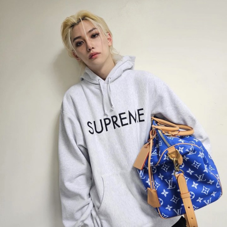 SUPREME capital logo hoodie XLサイズグレー