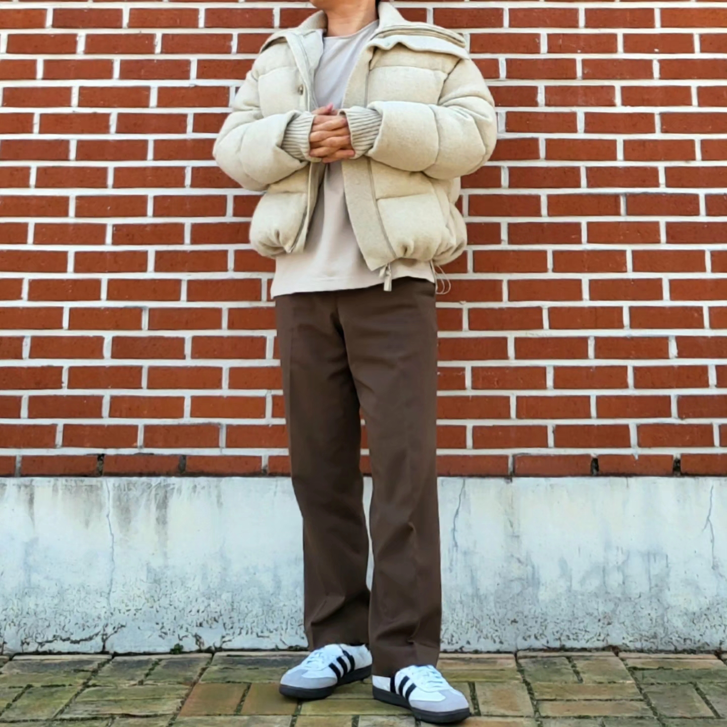Adidas Samba OG Cloud White 착용 스타일