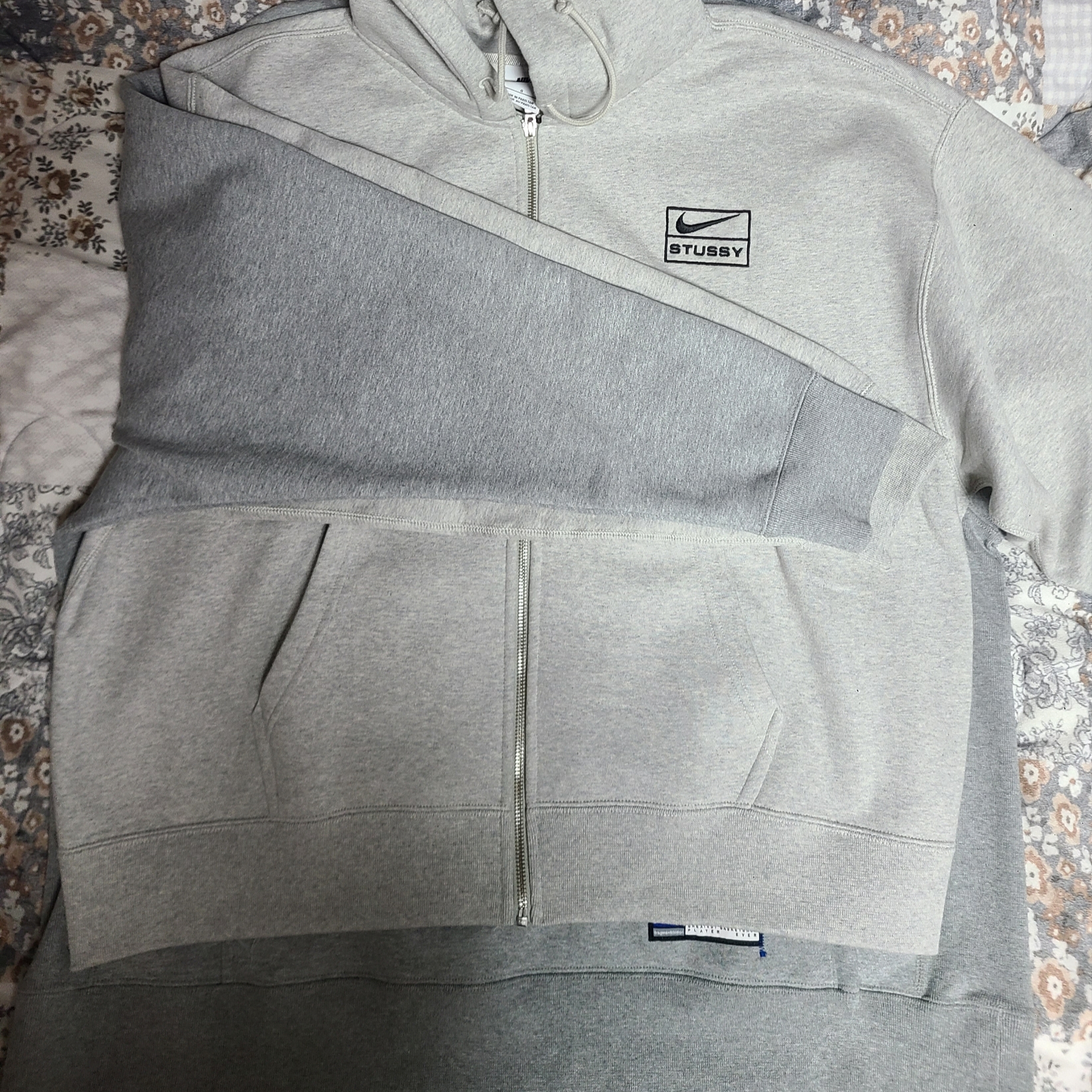 Nike NRG Swoosh Logo Hoodie Grey Heather, Nike NRG Solo Swoosh Fleece Hoodie Dark Grey Heather - Asia 착용 스타일 - 7