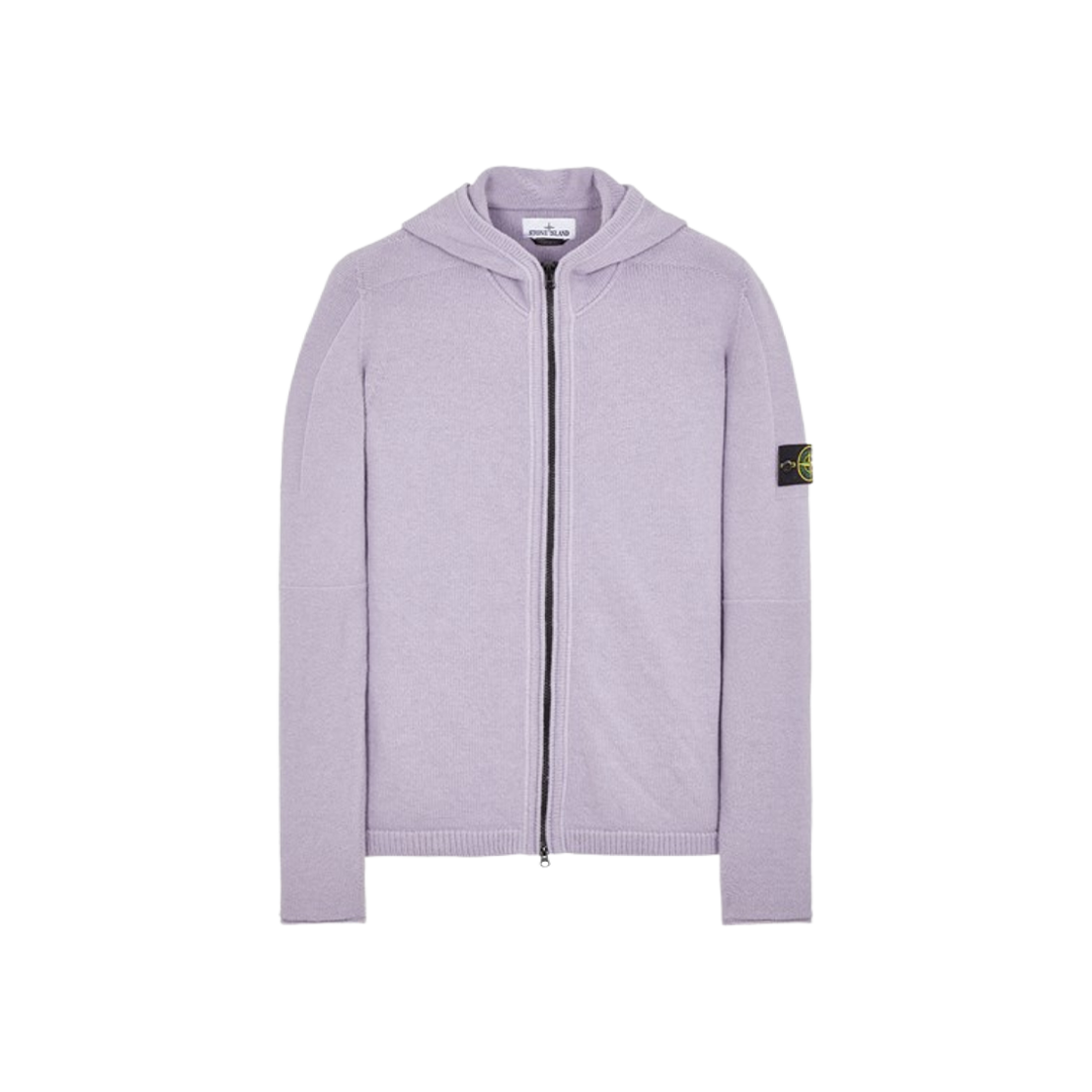 스톤 아일랜드 509A3 램스울 후드 가디건 니트 라벤더 - 23FW | Stone Island | KREAM