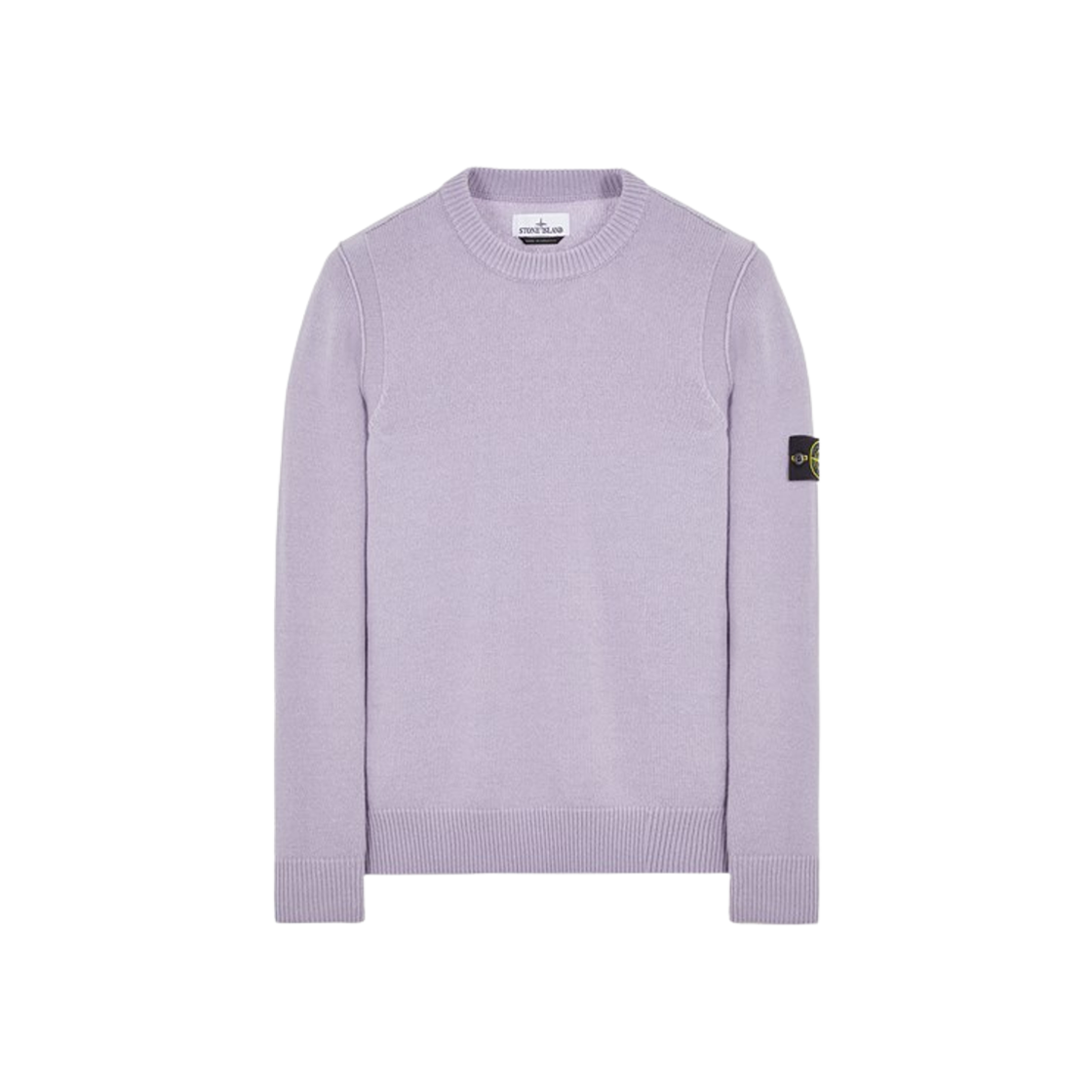 Stone Island 508A3 Lambswool Crewneck Knit Lavender - 23FW 상세 이미지 1