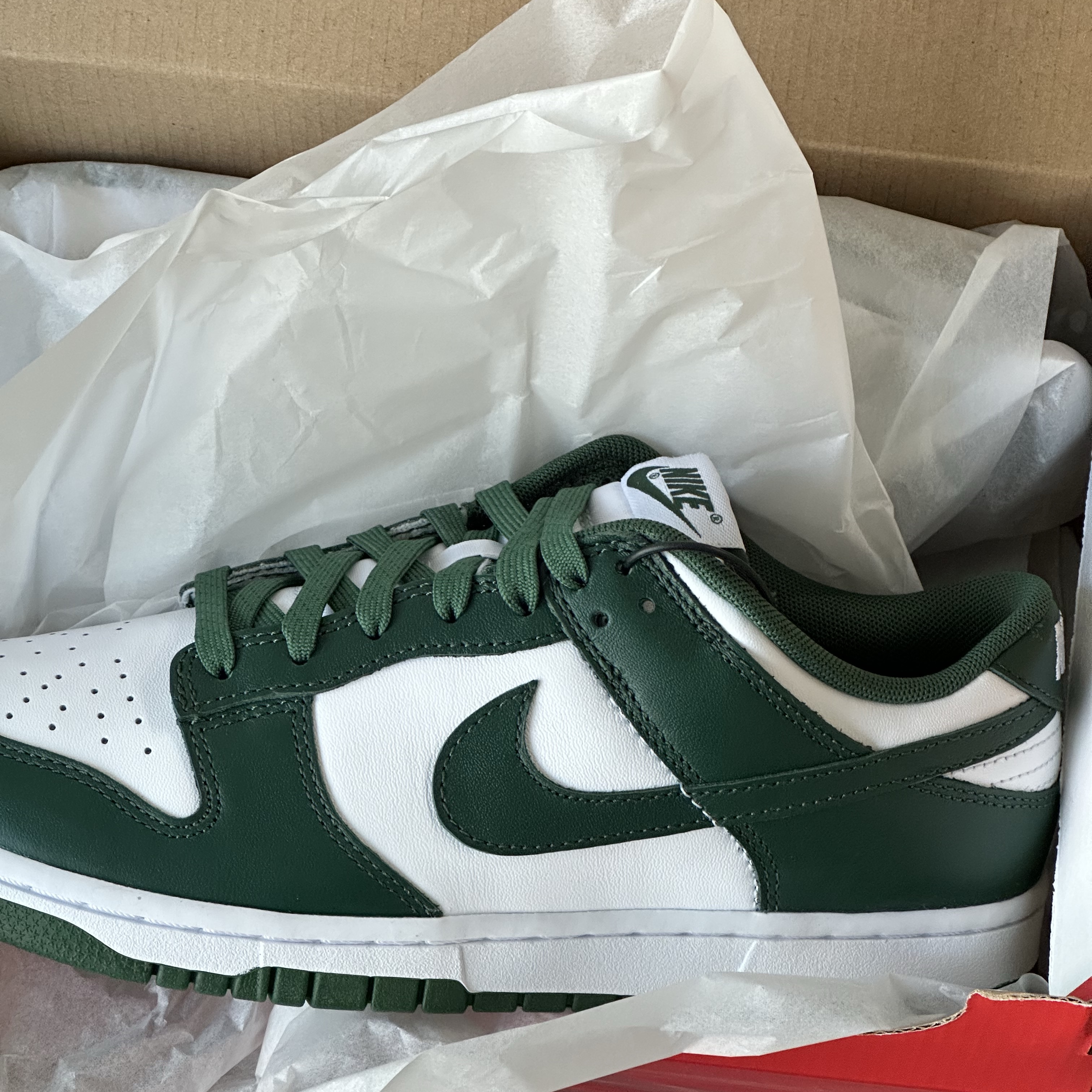Nike Dunk Low Retro Varsity Green 착용 스타일