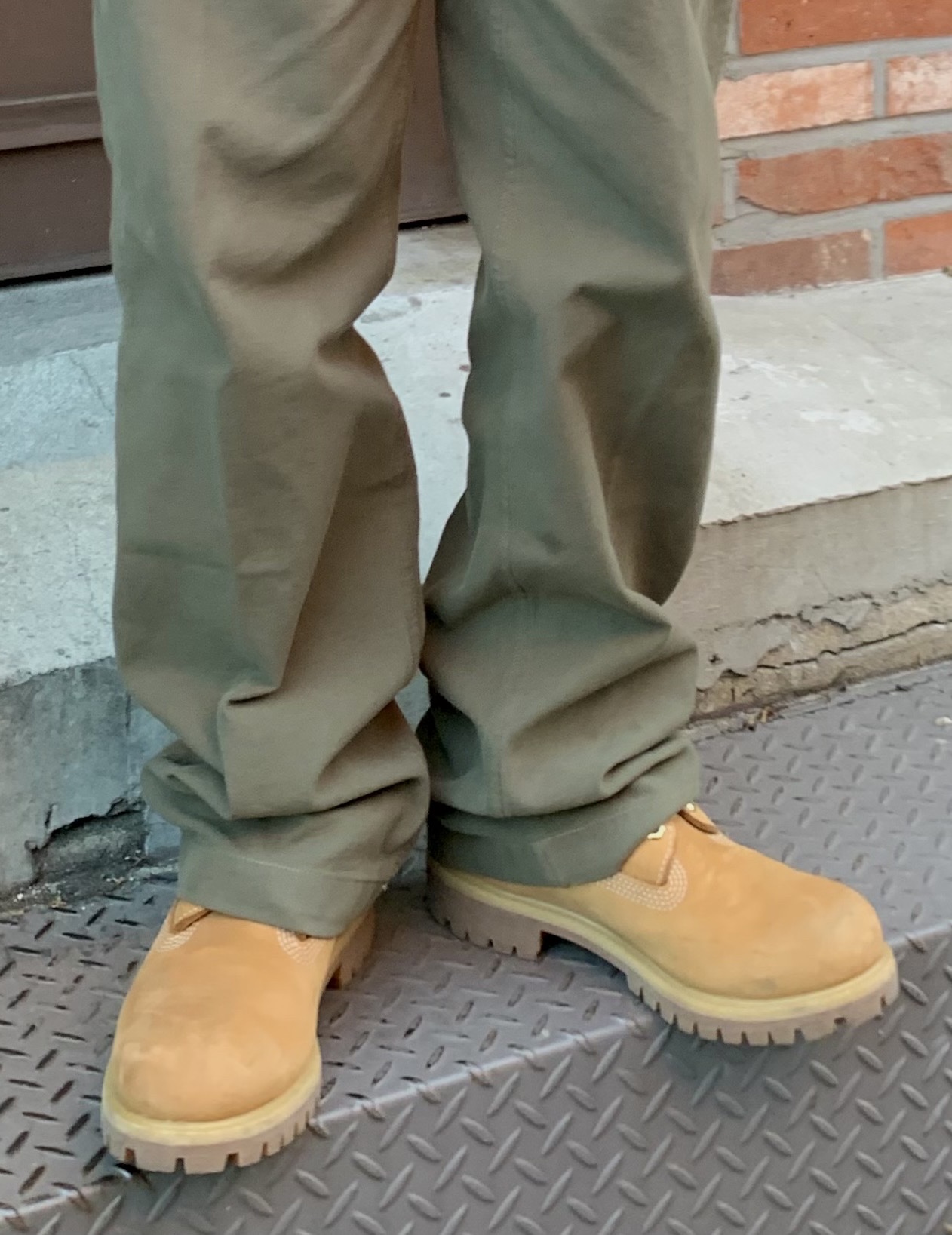 Timberland Premium 6 inch Waterproof Boot Wheat Nubuck - Wide 착용 스타일 - 4