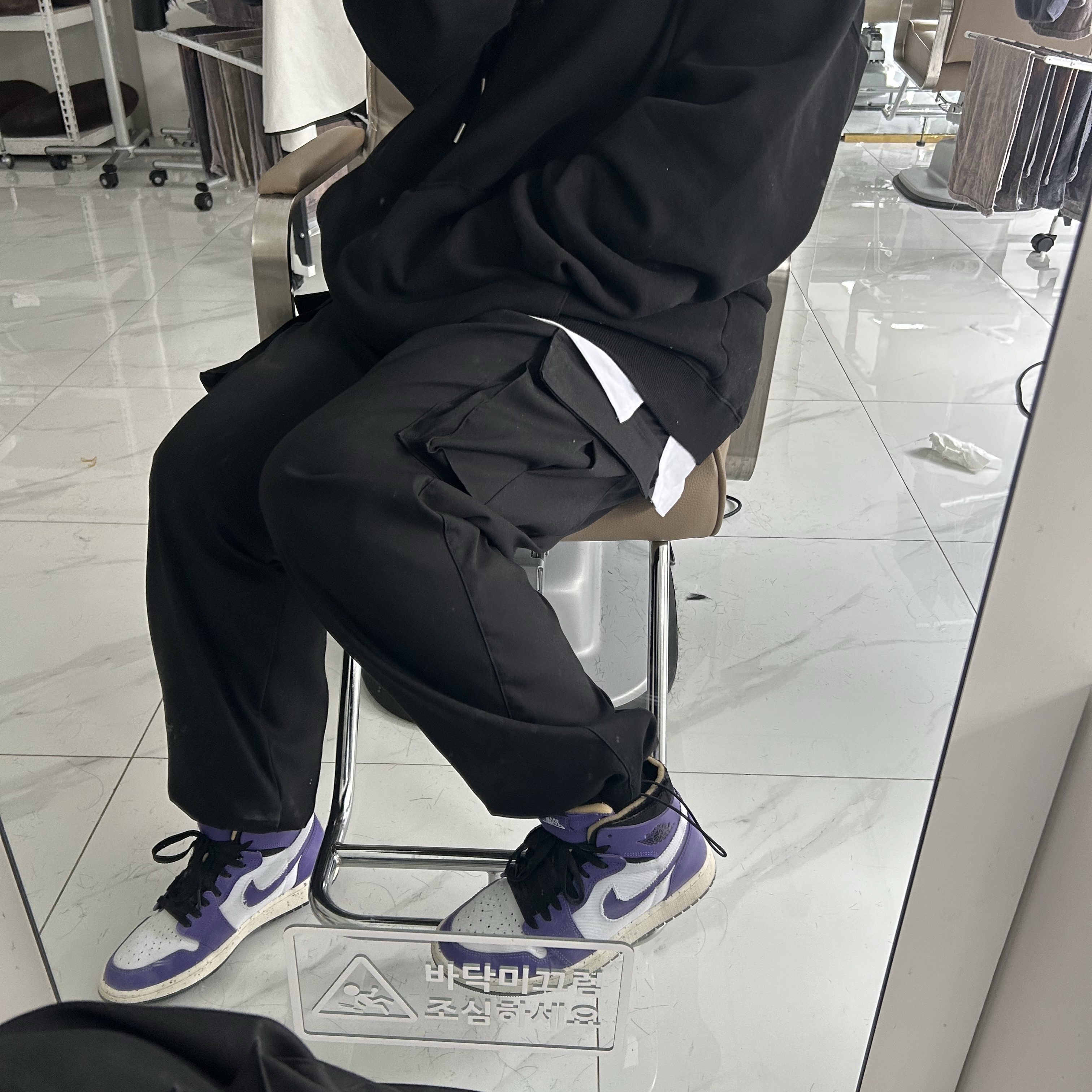 Jordan 1 Zoom Air CMFT Dark Iris 착용 스타일