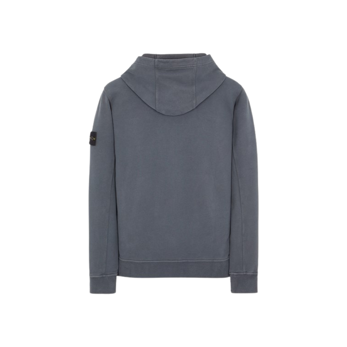 Stone Island 61720 Brushed Cotton Fleece Garment Dyed Crewneck Hooded Sweatshirt Lead - 23FW 상세 이미지 2