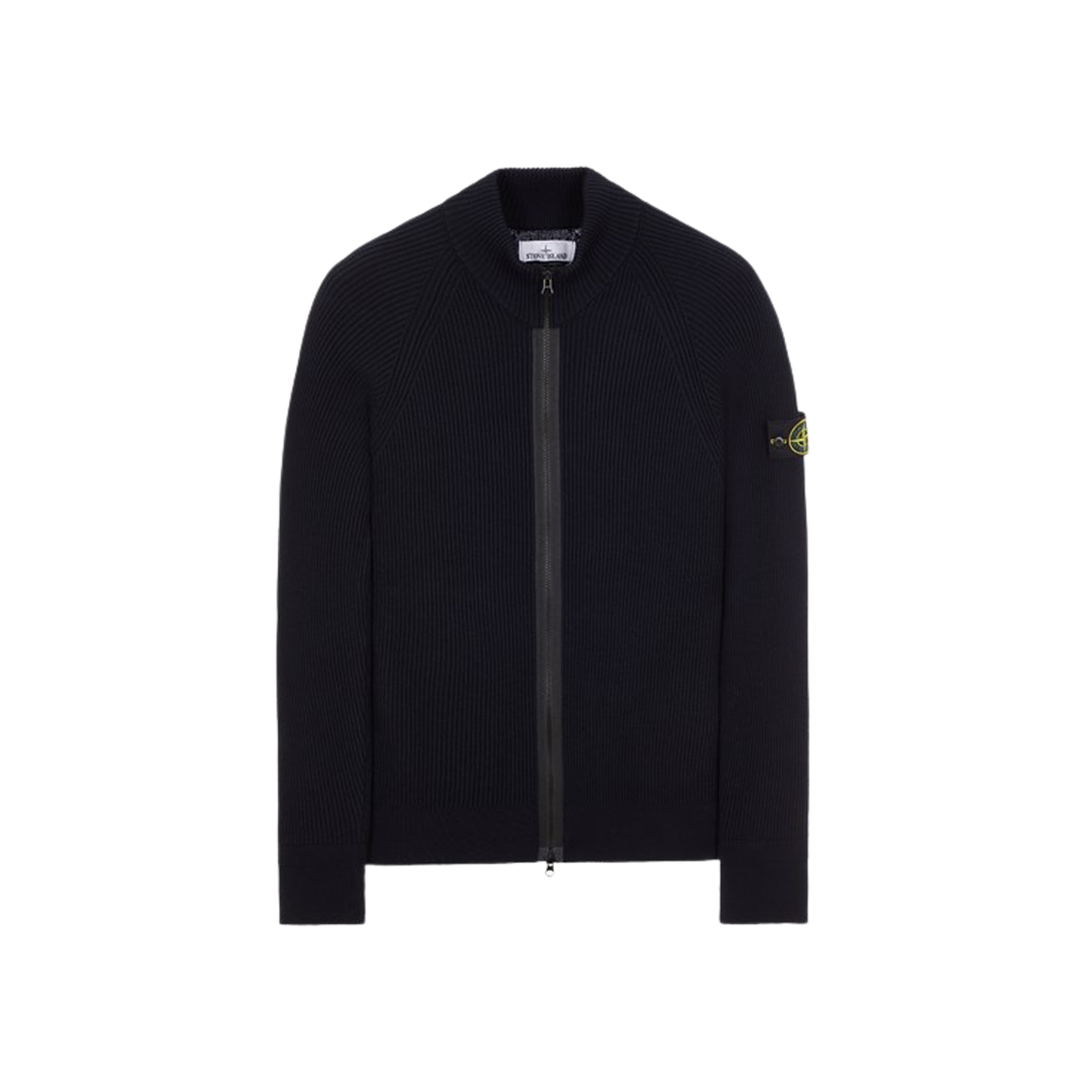 Stone Island 519C2 Wool Zipped Cardigan Navy Blue - 23FW 상세 이미지 1